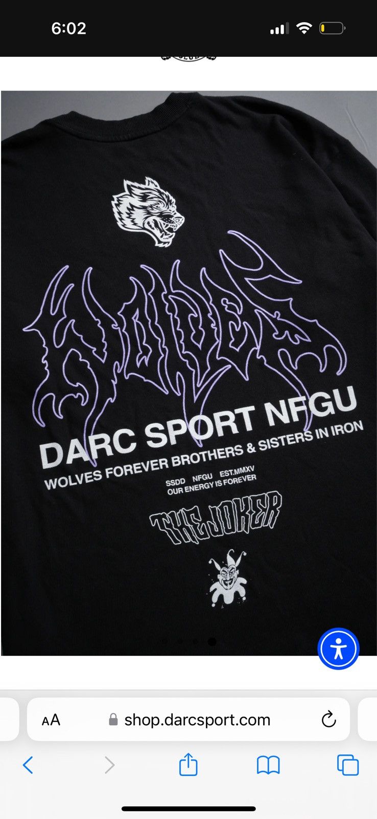 Darc Sport CIVIL REGIME X DARC SPORT X BATMAN X HEATH LEDGER THE JOKER Size US M / EU 48-50 / 2 - 4 Thumbnail