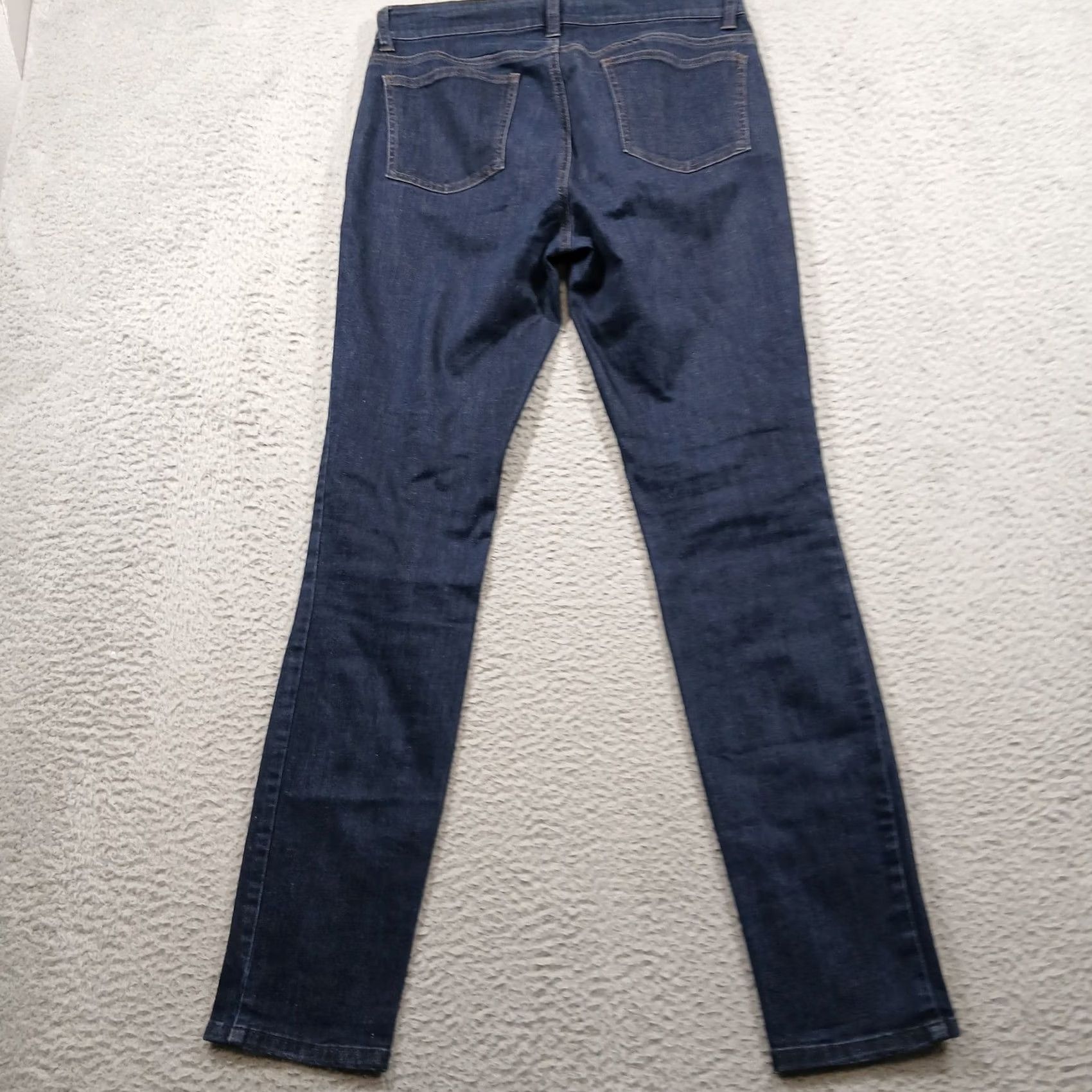 Eileen Fisher VINTAGE? No. Eileen Fisher Jeans Blue Dark Wash 6 Organic Cotton Stretch Skinny Leg Denim 5-Pocket Womens EUC Size 28" / US 6 / IT 42 - 3 Thumbnail