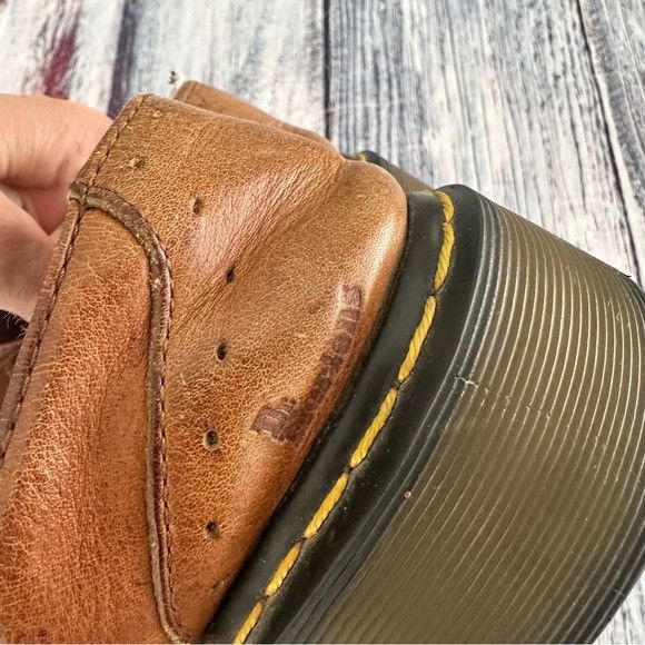 Dr. Martens Vintage 90’s Dr. Martens Tan Leather Monk Strap Chunky Shoes Size US 6 / IT 36 - 5 Thumbnail