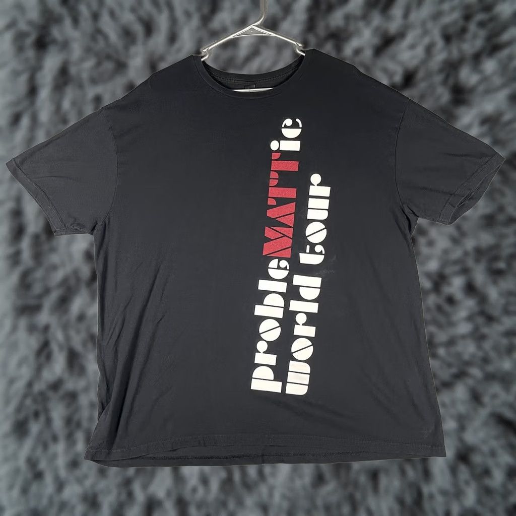 Gildan Matt Rife Problemattic World Tour Shirt Mens 2XL Graphic Tee Black Tour Comedy Tee Gildan Softstyle Crew Neck Short Sleeve Size US XXL / EU 58 / 5 - 1 Thumbnail