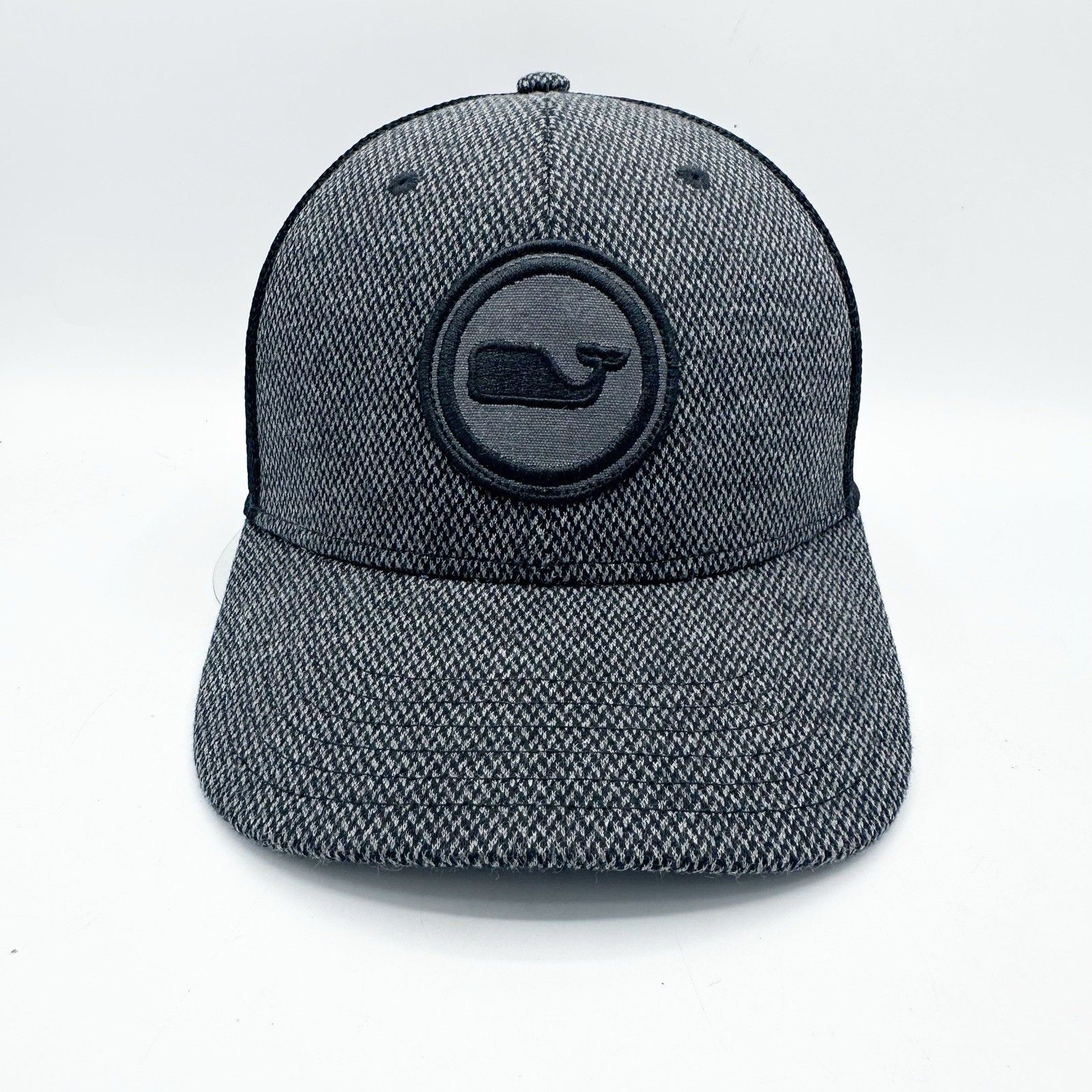 Vineyard Vines Vineyard Vines Houndstooth Patch Trucker Hat Gray Snapback Size ONE SIZE - 2 Thumbnail
