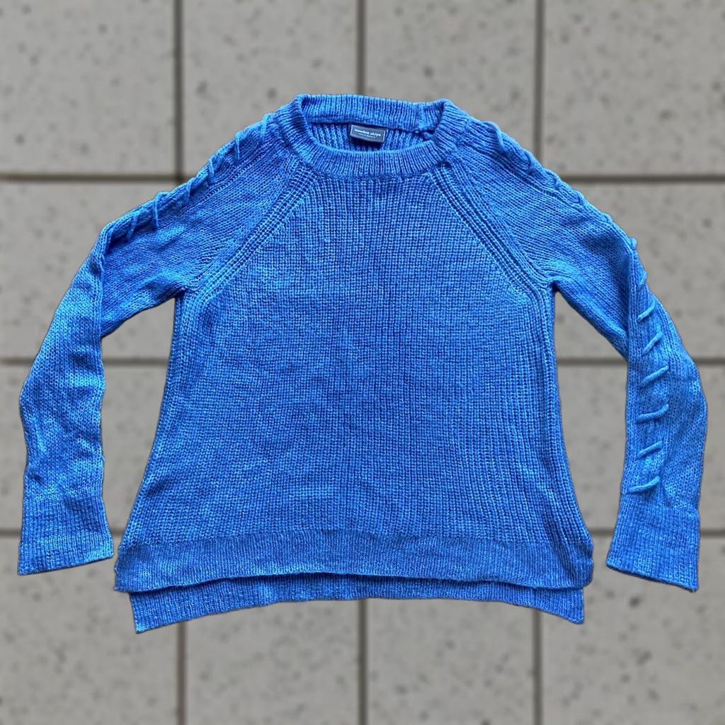 Vintage Wooden Ships Sweater Womens Medium Blue Mohair Blend Knit Pullover Size M / US 6-8 / IT 42-44 - 1 Thumbnail