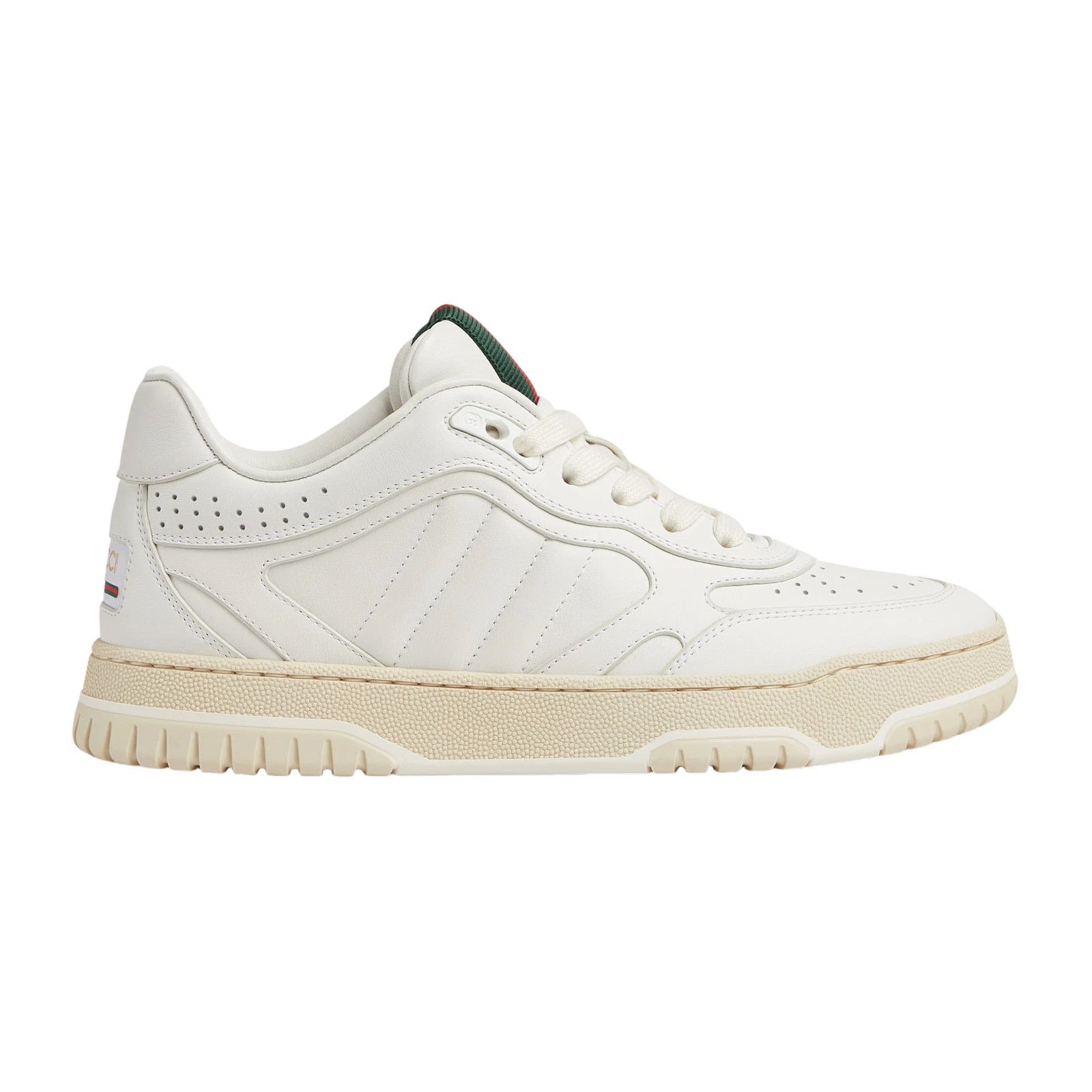 Gucci Re-Web Women's White Leather Sneakers New