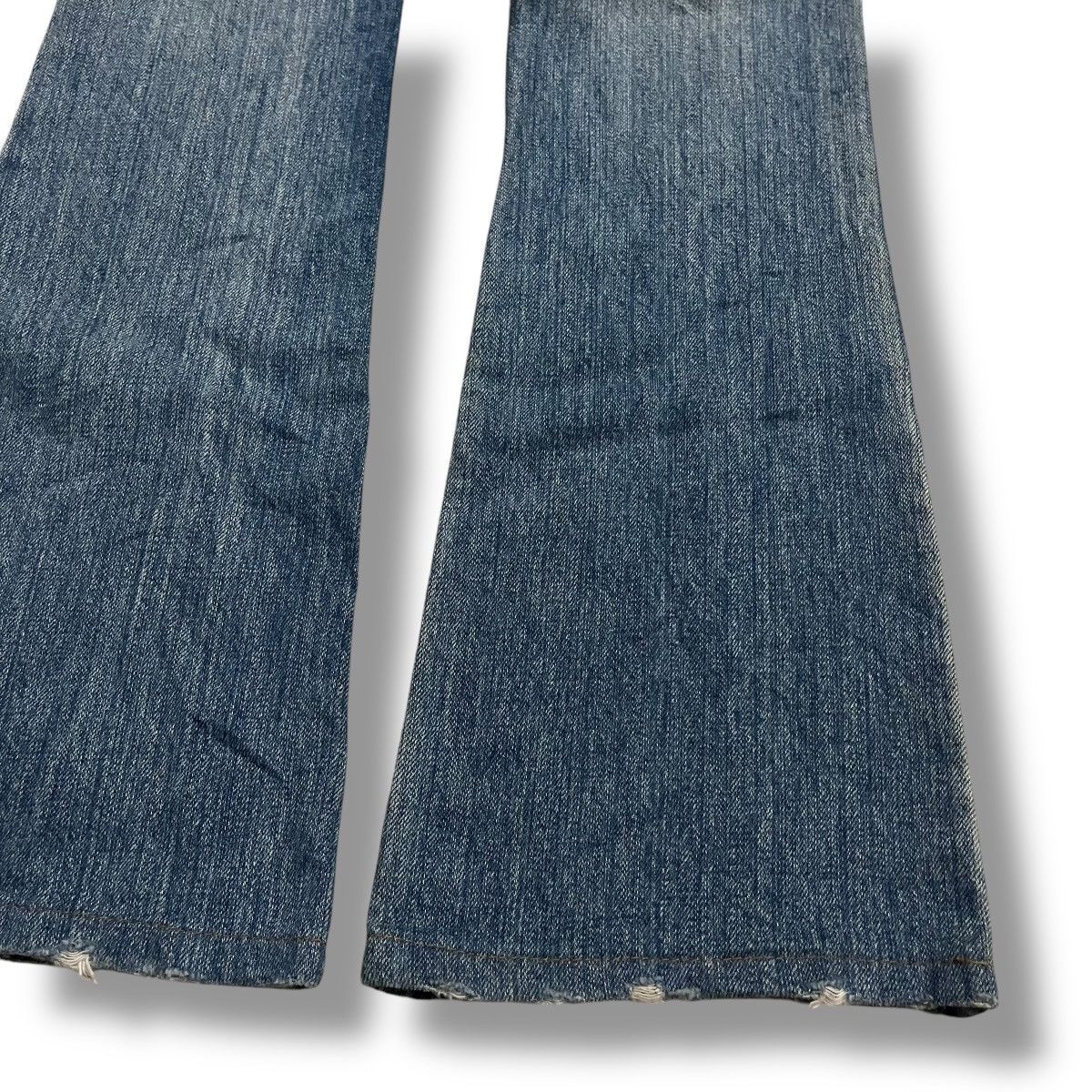 If Six Was Nine × Japanese Brand × Le Grande Bleu (L.G.B.) FLARE🔥 SPICE RICHE WASHED BLUE DENIM PANT Size 29" - 17 Thumbnail
