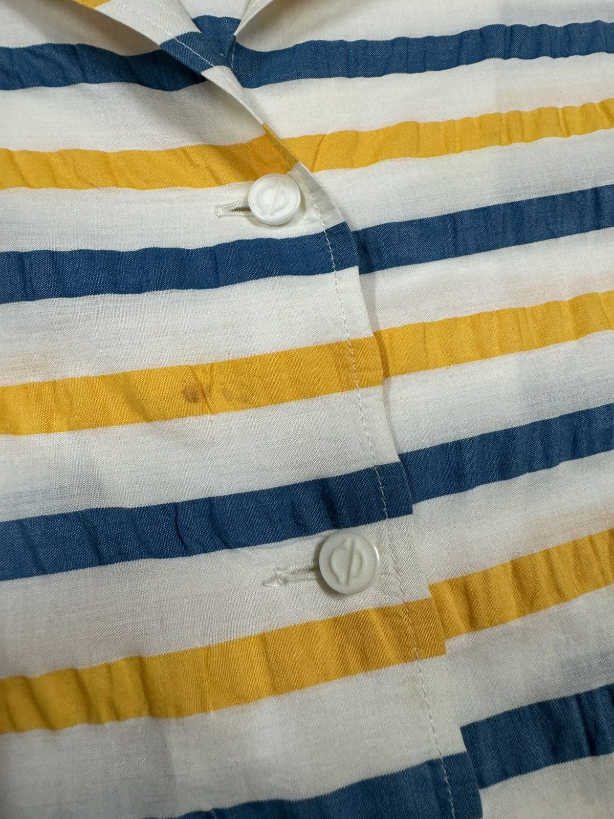 Christian Dior Monsieur × Vintage Vtg🔥Christian Dior Pret-A-Porter Striped Wrickle Shirt Size S / US 4 / IT 40 - 14 Thumbnail