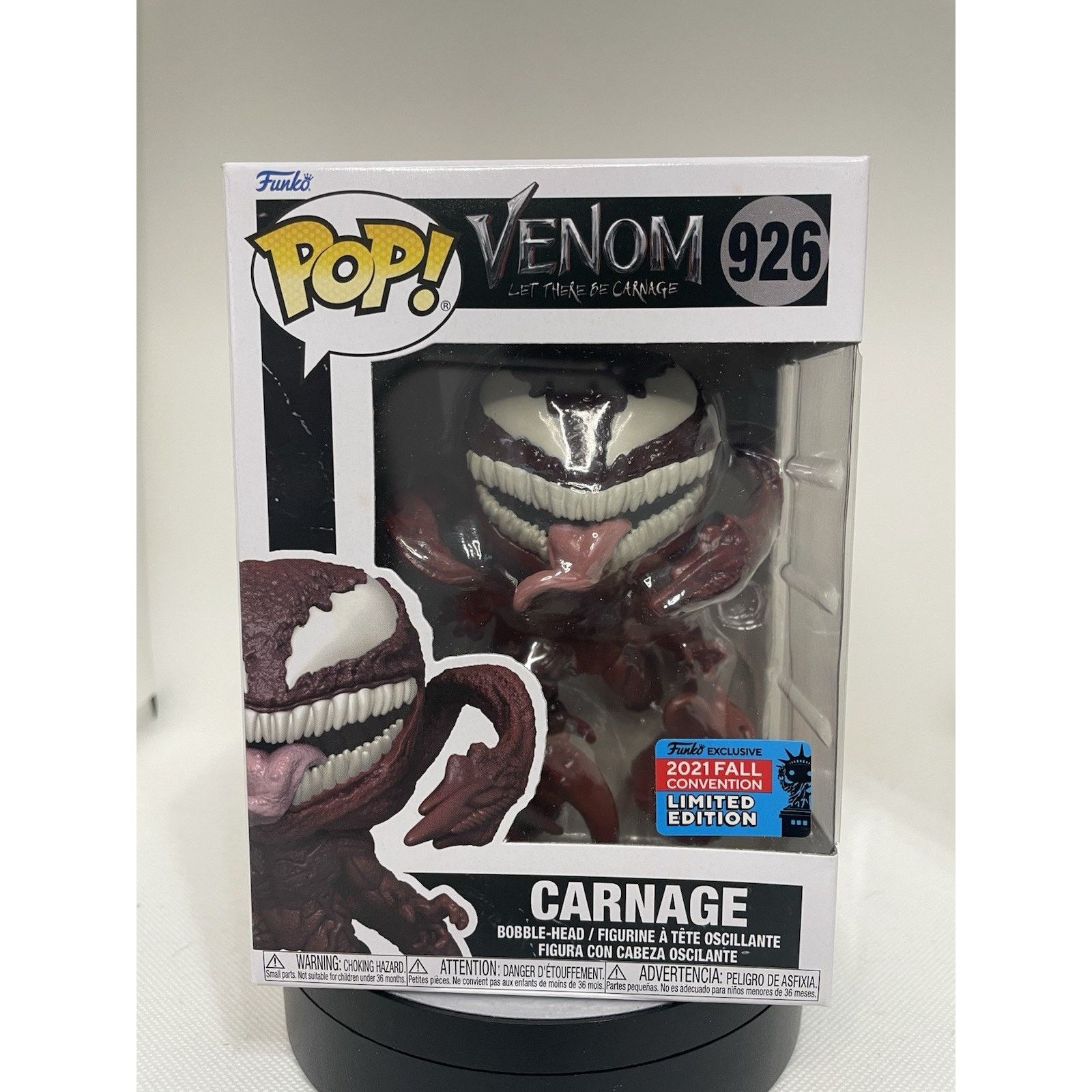 Marvel Comics Funko Pop! Carnage - #926 Fall Convention - Mint Size ONE SIZE - 1 Thumbnail