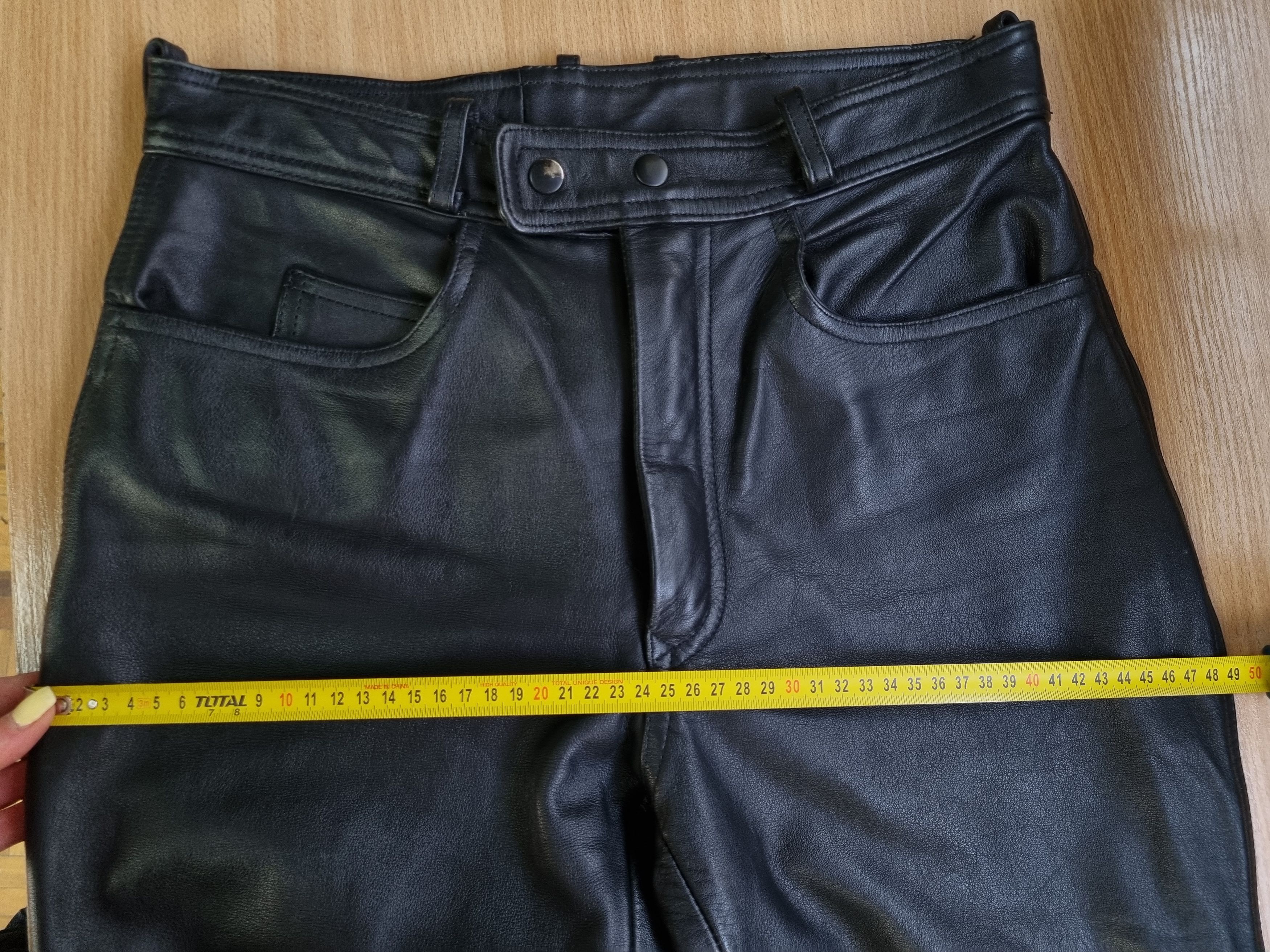 Genuine Leather × Vintage High Waist Leather Retro Pants. Size US 34 / EU 50 - 23 Thumbnail