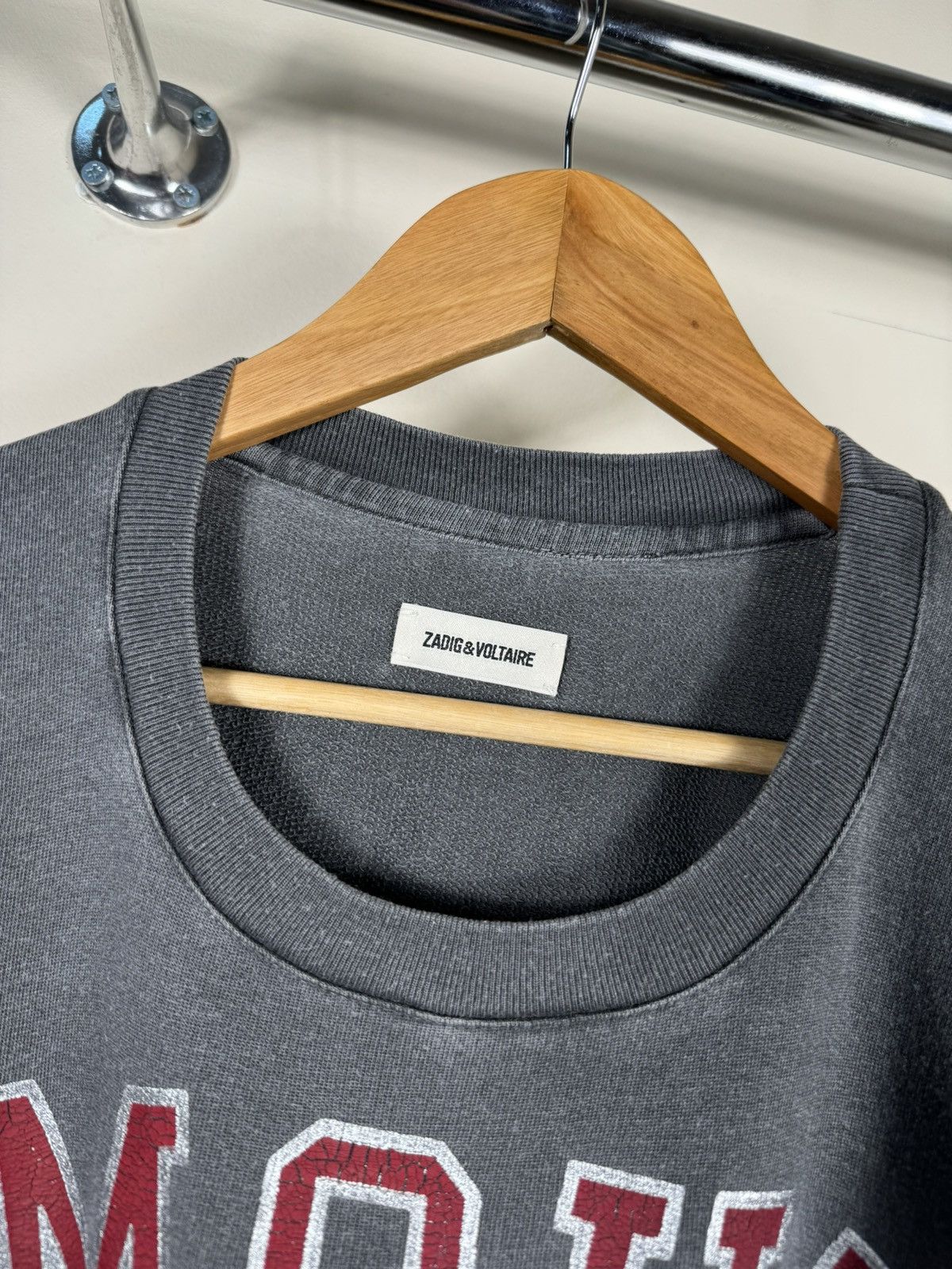 Zadig & Voltaire Zadig & Voltaire Amour Printed Logo Oversized T Shirt Size S / US 4 / IT 40 - 5 Thumbnail