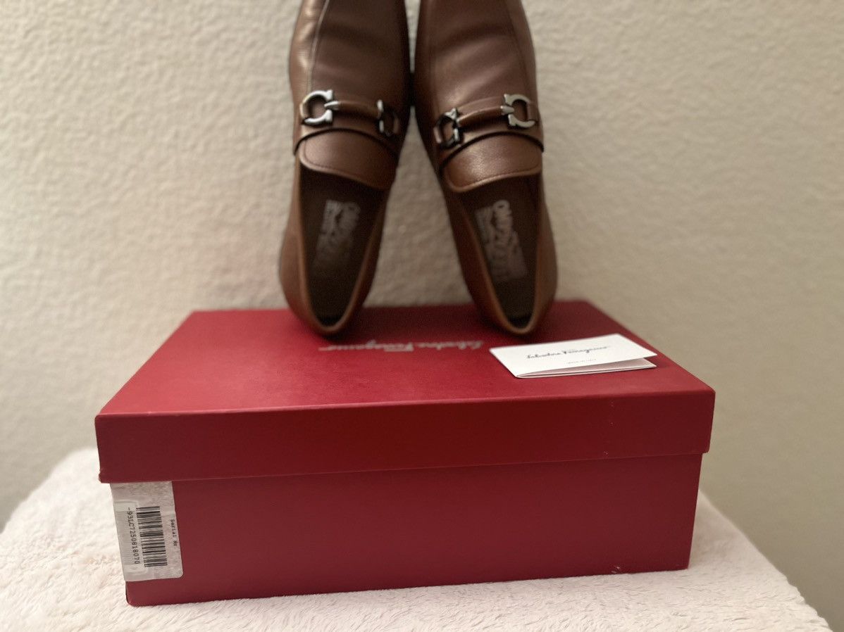 Salvatore Ferragamo Salvatore Ferragamo Benford Radica Pebble Calf Shoes Size 7 Size US 7 / EU 40 - 4 Thumbnail