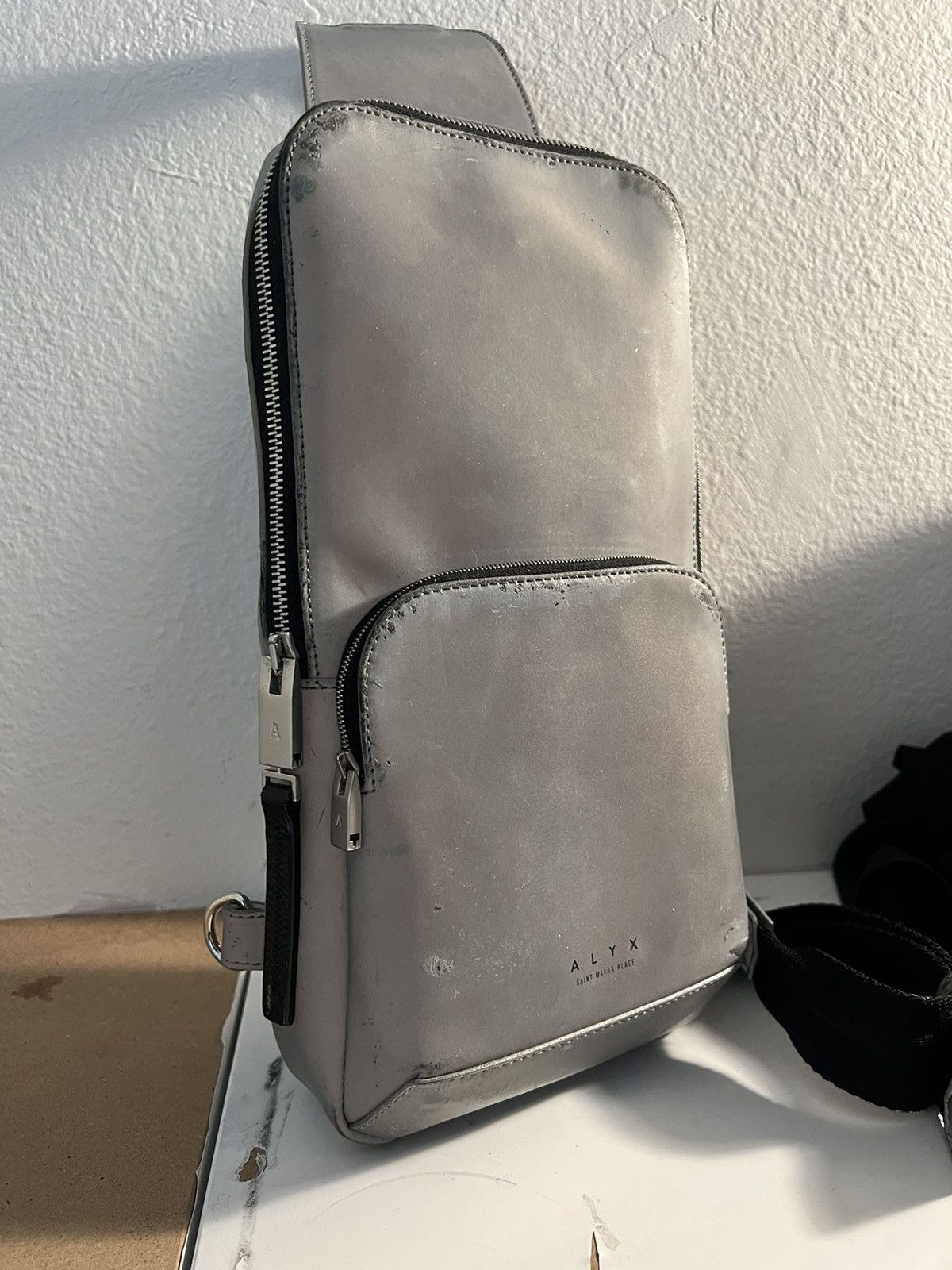 Alyx Alyx 9M Reflective Crossbody Buckle Bag Size ONE SIZE - 1 Thumbnail
