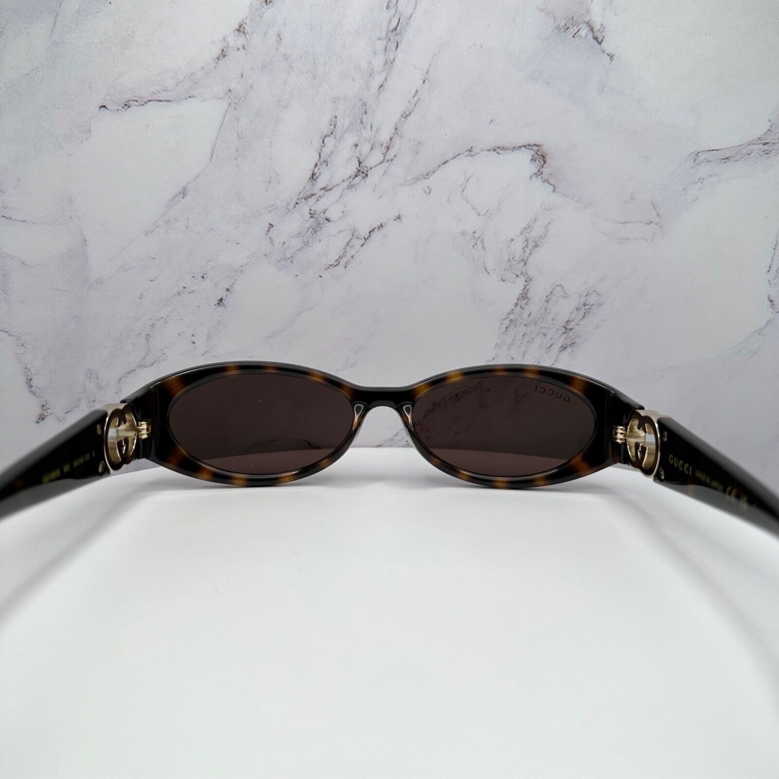 Gucci New Gucci Sunglasses Brown Tortoise Hailey Bieber Collab Size ONE SIZE - 11 Thumbnail