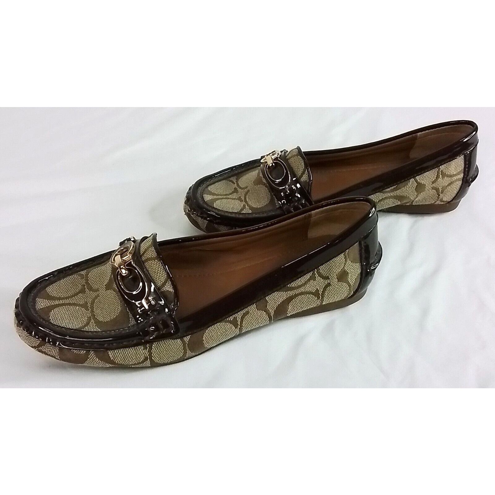 Coach Coach Loafers Women's Size 6.5 B Fortunata Signature Brown Size US 6.5 / IT 36.5 - 5 Thumbnail