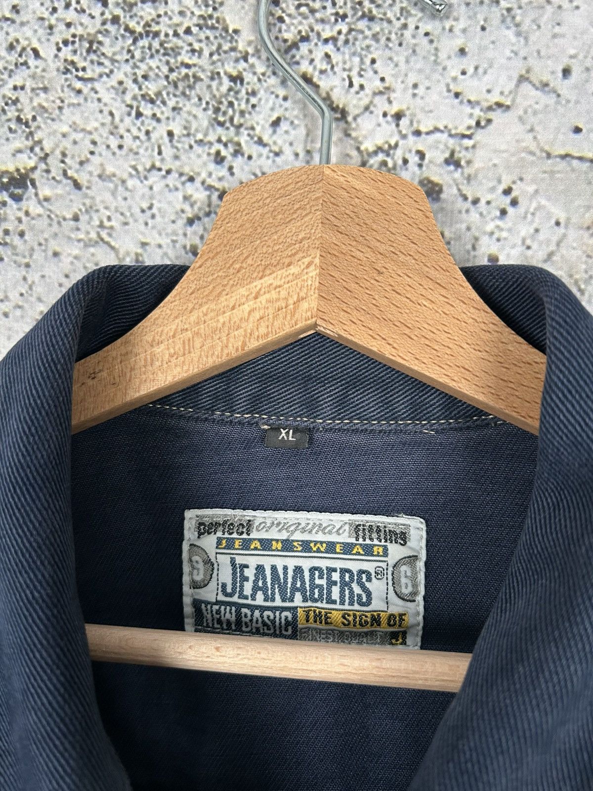 Vintage Vintage Denim Jacket Navy Grunge Rock Trucker Size US XL / EU 56 / 4 - 4 Thumbnail
