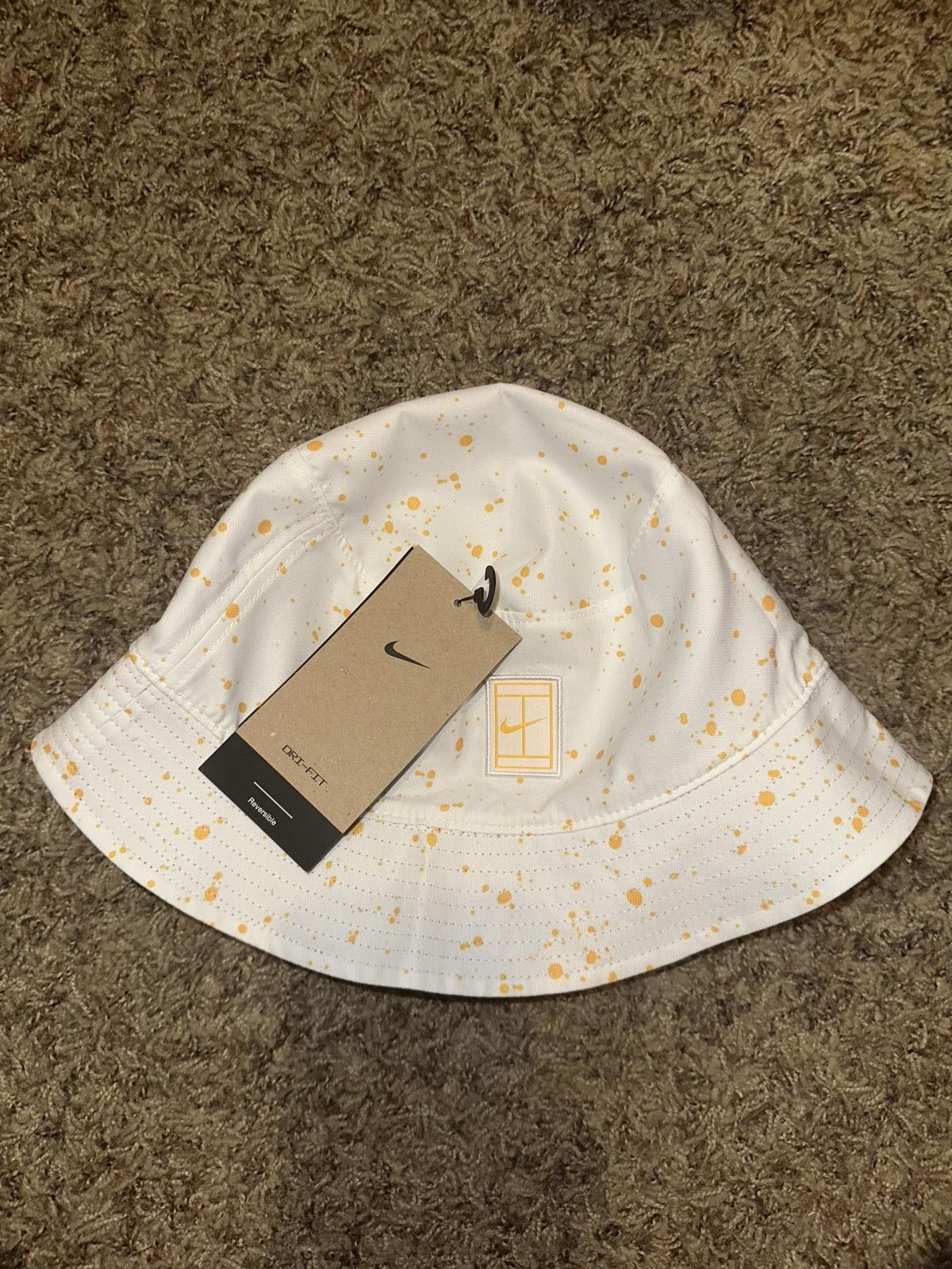 Nike Nike Tennis Wimbledon White Splatter Purple Reversible Bucket Hat Size ONE SIZE - 3 Thumbnail