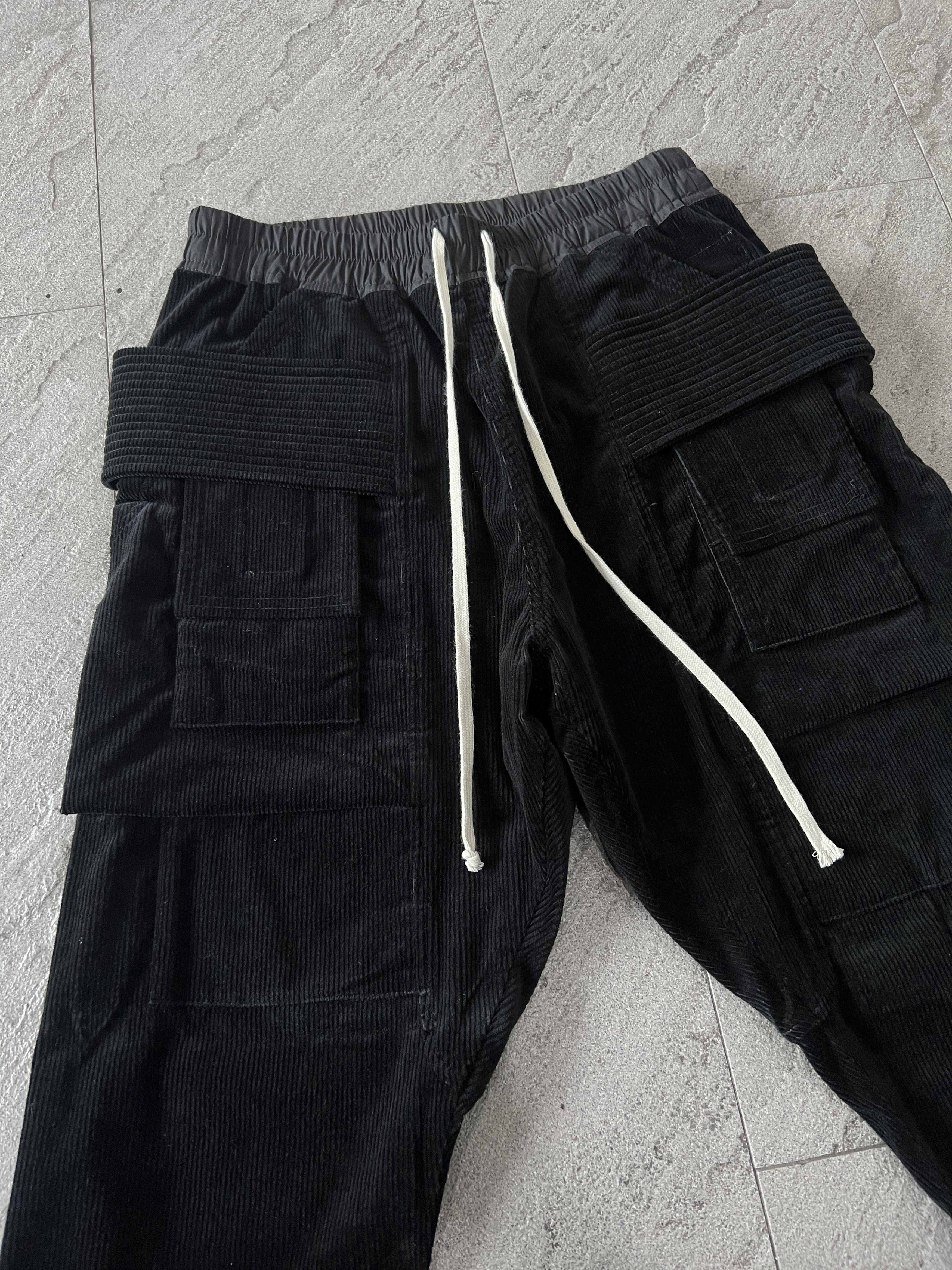 Rick Owens Drkshdw Rare* Rick Owens DRKSHDW Creatch Corduroy Cargo Pant 30-34'' Size US 30 / EU 46 - 3 Thumbnail