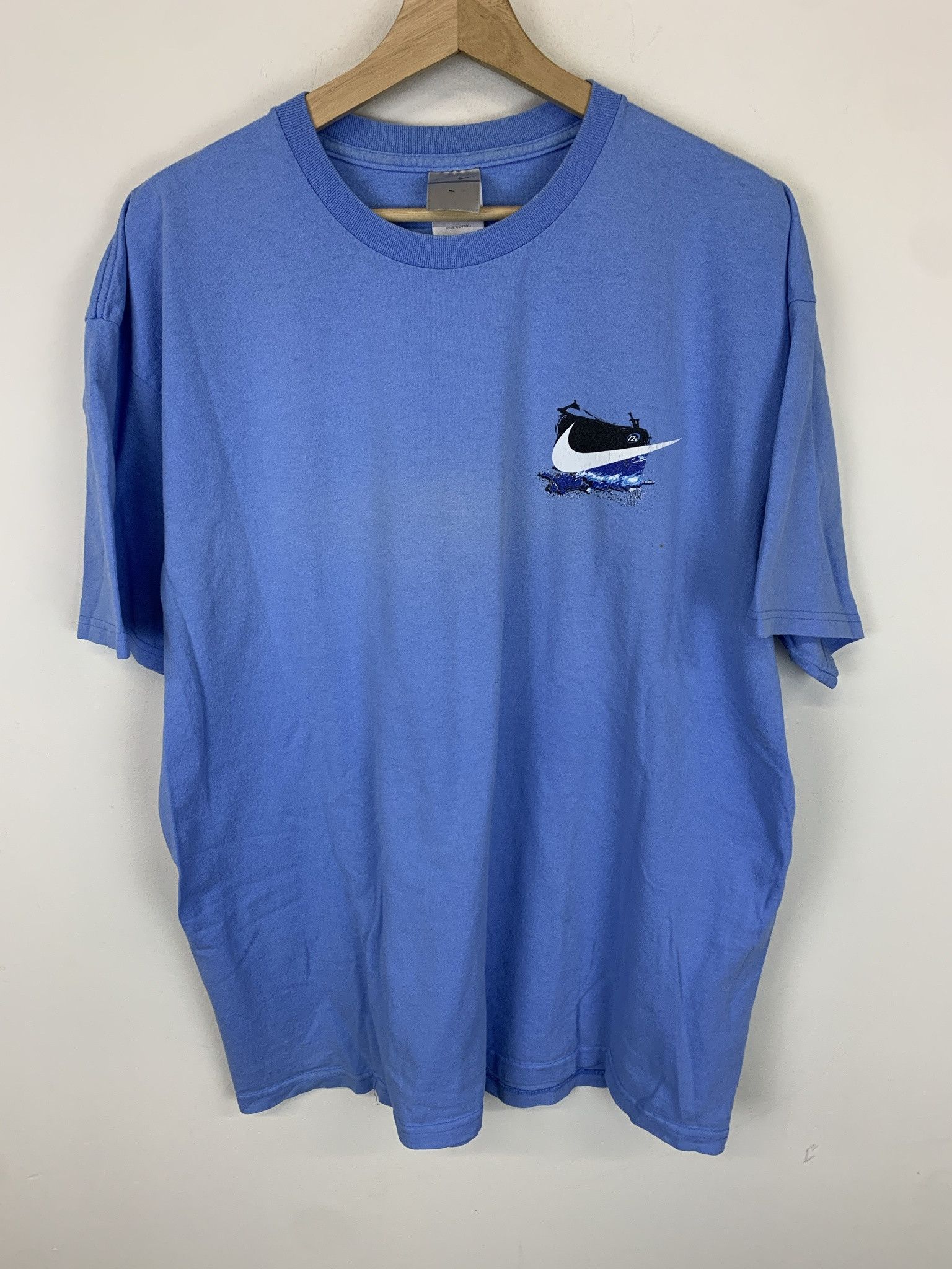 Nike × Vintage Vintage Y2K 72X Nike Check Wave Splash Tee Size XL Size US XL / EU 56 / 4 - 1 Thumbnail