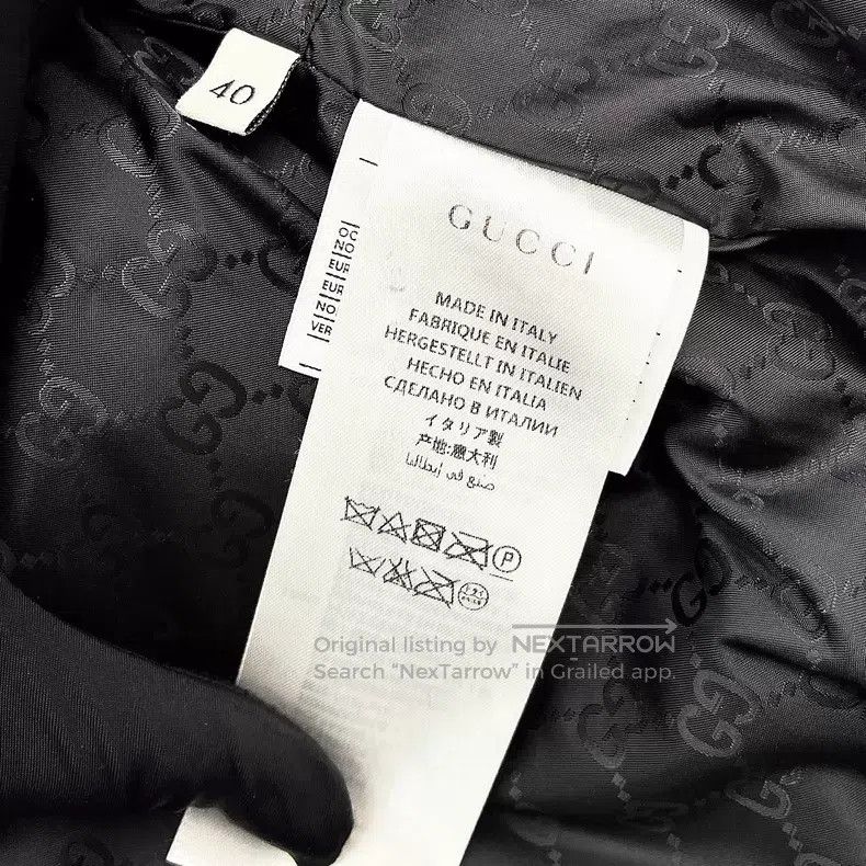 Gucci Gucci Black down vest full of printed logo Size S / US 4 / IT 40 - 8 Thumbnail