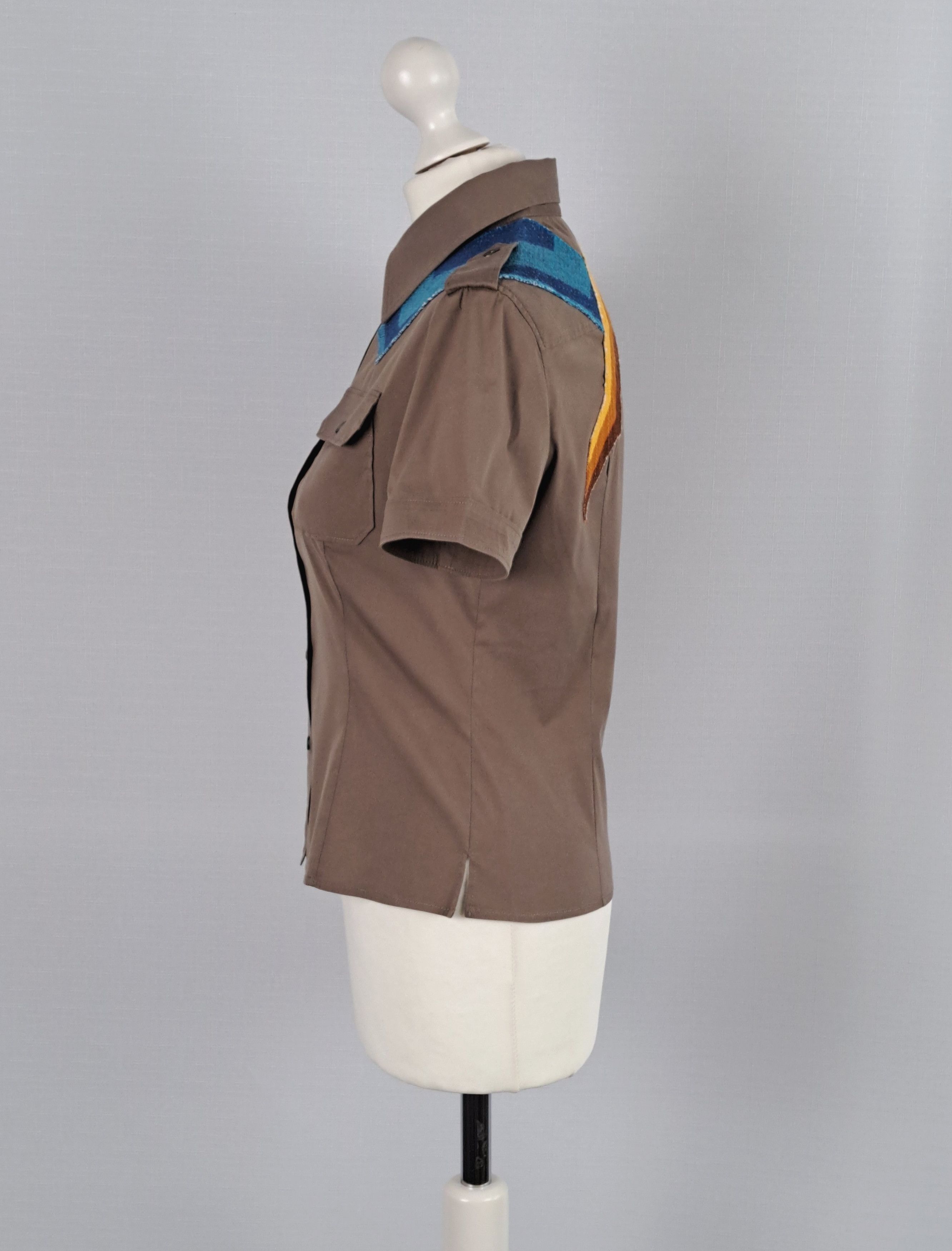 Miu Miu MIU MIU vintage short sleeve button up shirt. Size 42IT Size M / US 6-8 / IT 42-44 - 4 Thumbnail