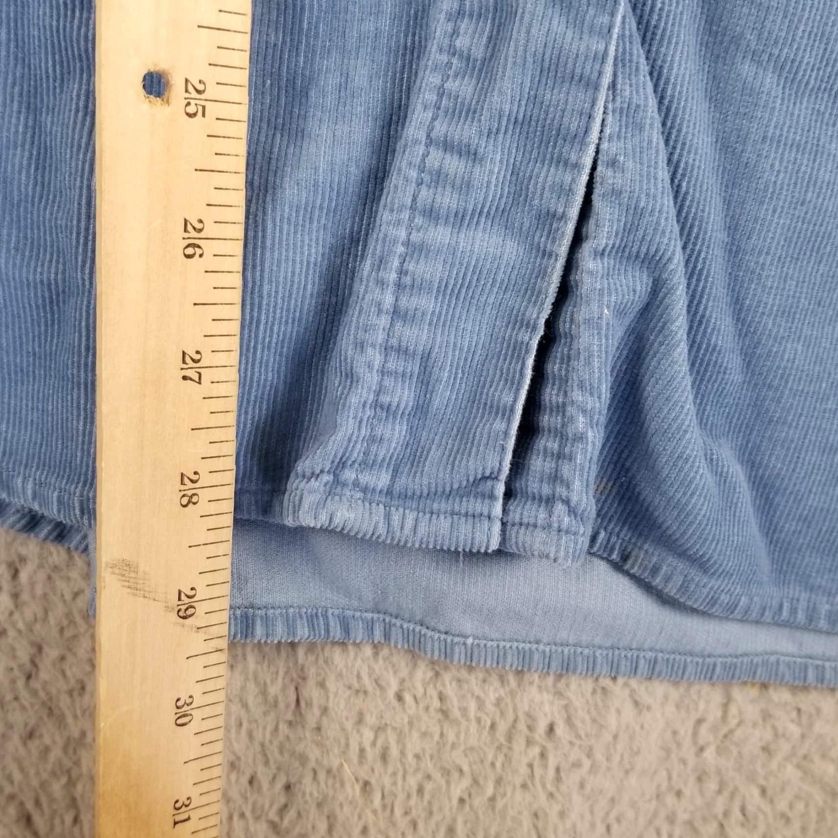 Disney VINTAGE Winnie the Pooh Eeyore Button-Up Shirt Corduroy Long Sleeve Adult Large Blue 90s Unisex Size L / US 10 / IT 46 - 5 Thumbnail