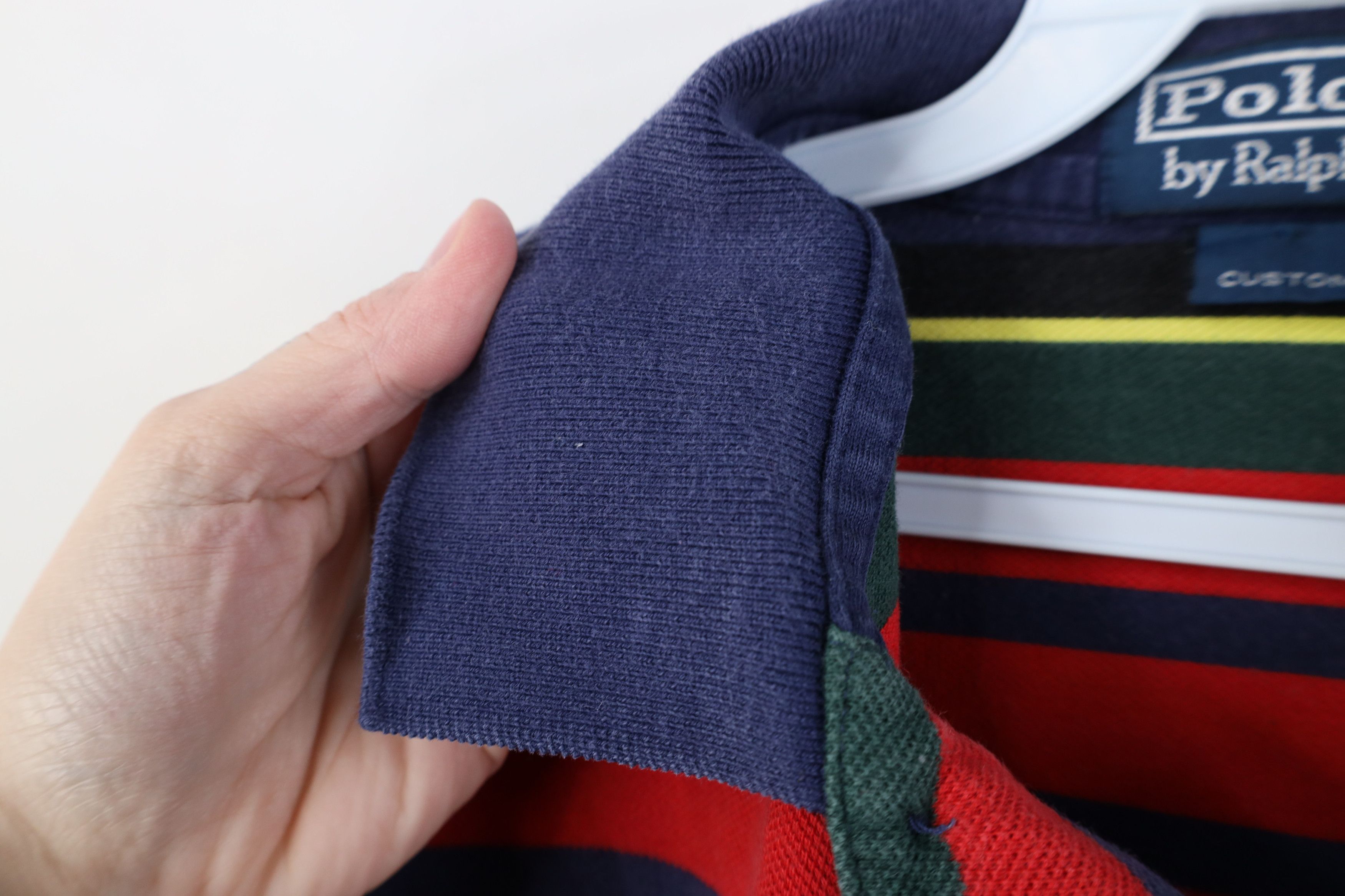 Polo Ralph Lauren Vintage 90s Ralph Lauren Striped Collared Golf Polo Shirt Size US L / EU 52-54 / 3 - 6 Thumbnail