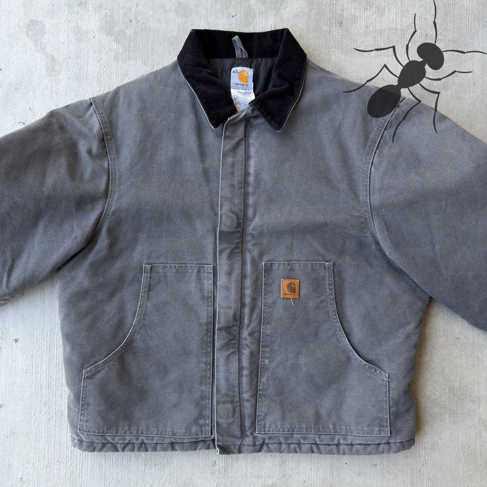 Carhartt × Vintage Carhartt J22 GVL gray Arctic work wear jacket Size US XL / EU 56 / 4 - 3 Thumbnail
