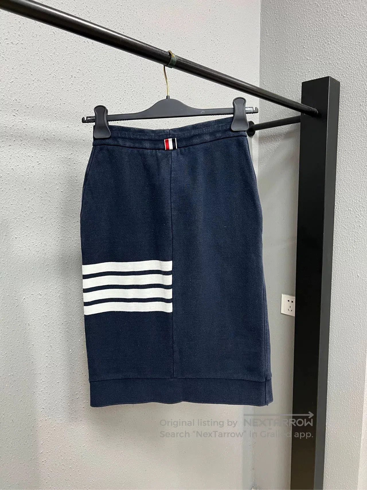 Thom Browne Thom Browne Navy Skirt with Stripes. Size 37" - 2 Thumbnail