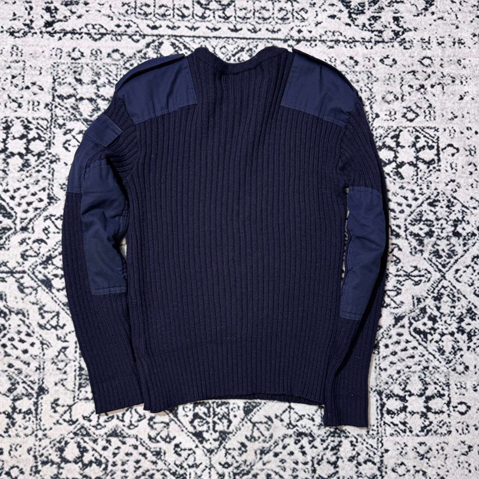 Vintage Vintage Blue Navy Wool Sweater Size L Plissed Civil Defence Size US L / EU 52-54 / 3 - 13 Thumbnail