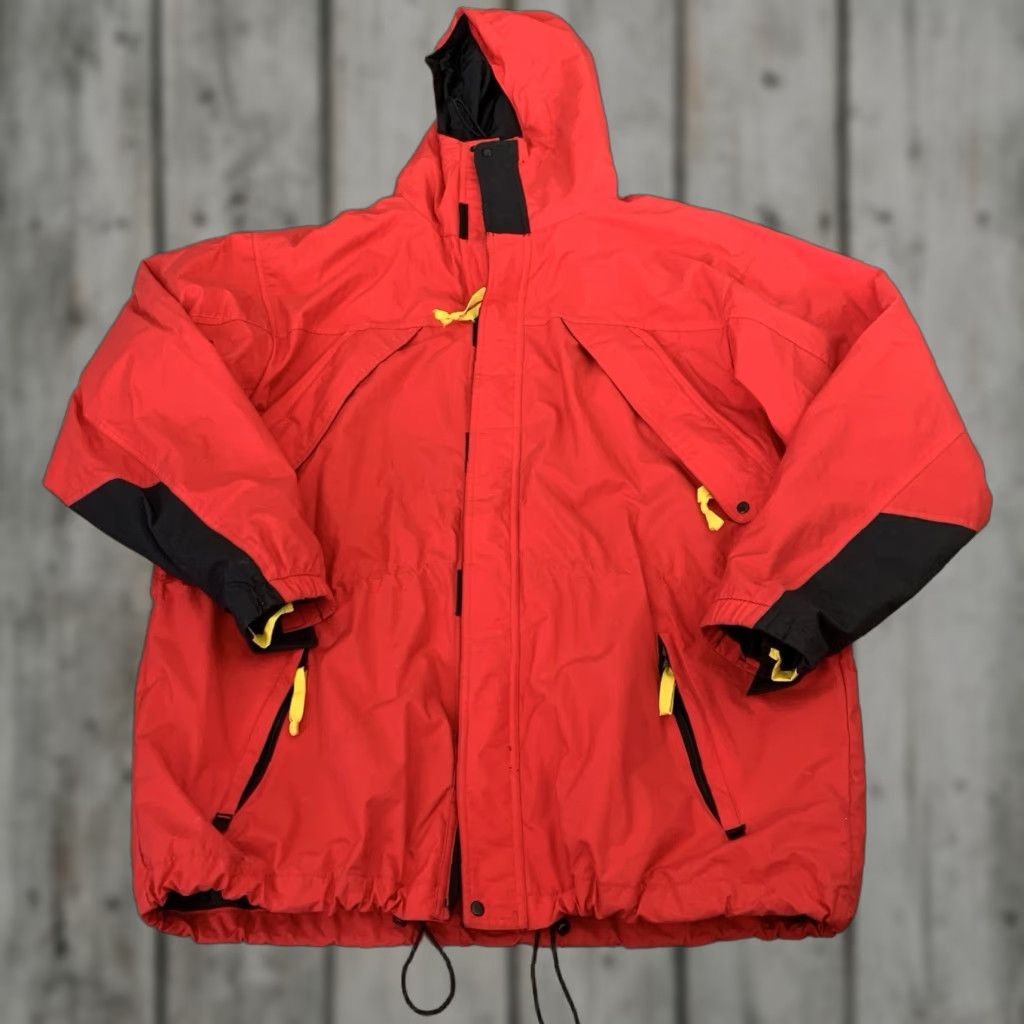 Marlboro VINTAGE Marlboro Adventure Team Jacket Mens XL Red Hooded Parka Windproof Insulated Full Zip Size US XL / EU 56 / 4 - 1 Thumbnail