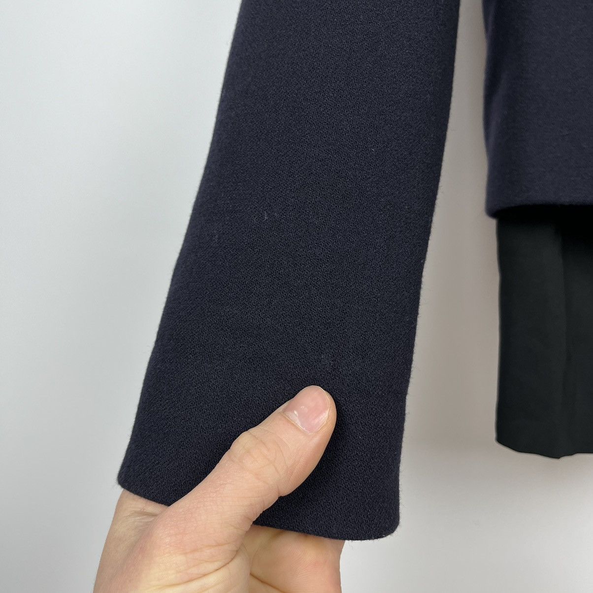 Marni Luxury Marni Navy & Black wool coat Size M / US 6-8 / IT 42-44 - 14 Thumbnail