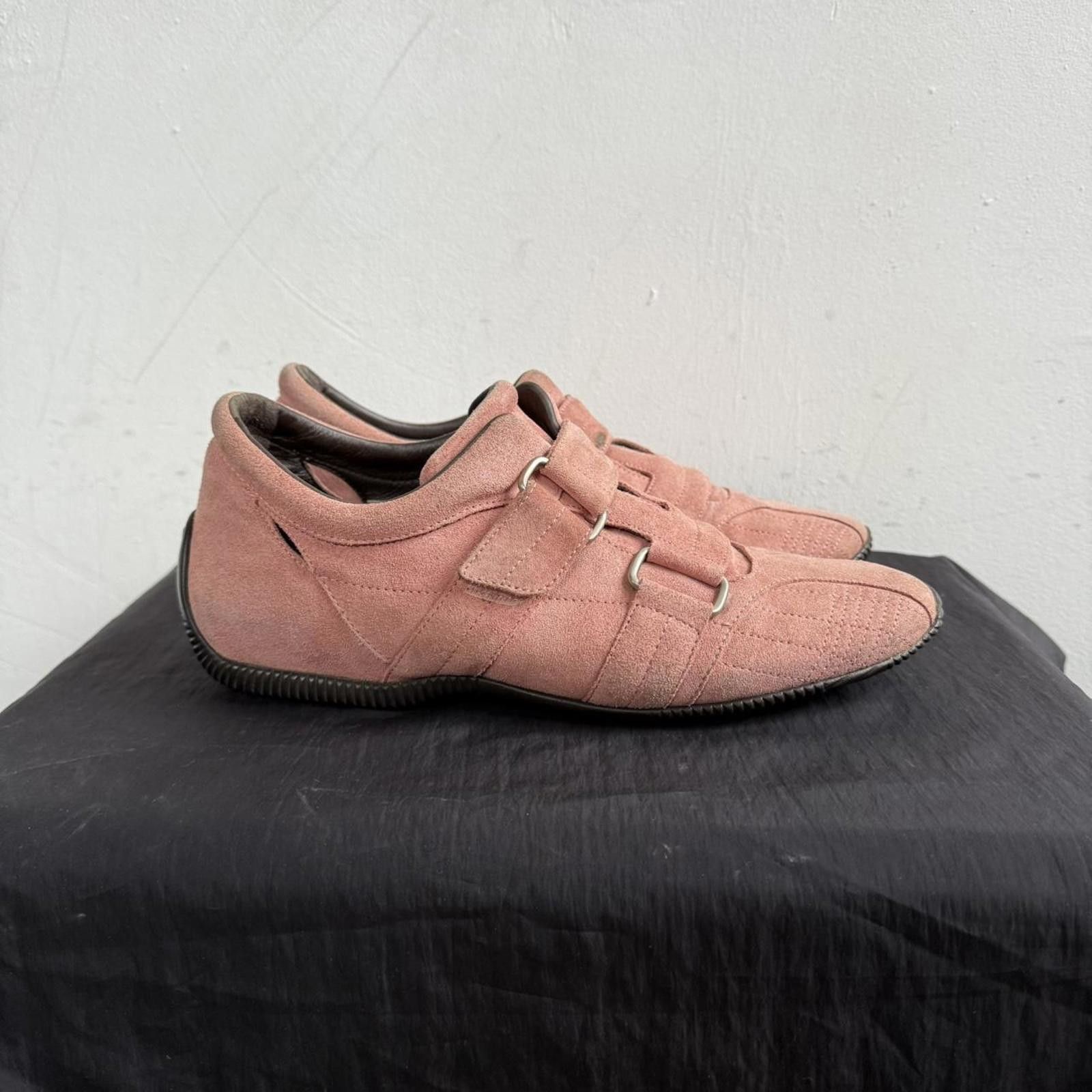 Bally 00’s Bally Annabel Pink Suede Low Sneakers Size US 5 / IT 35 - 1 Thumbnail