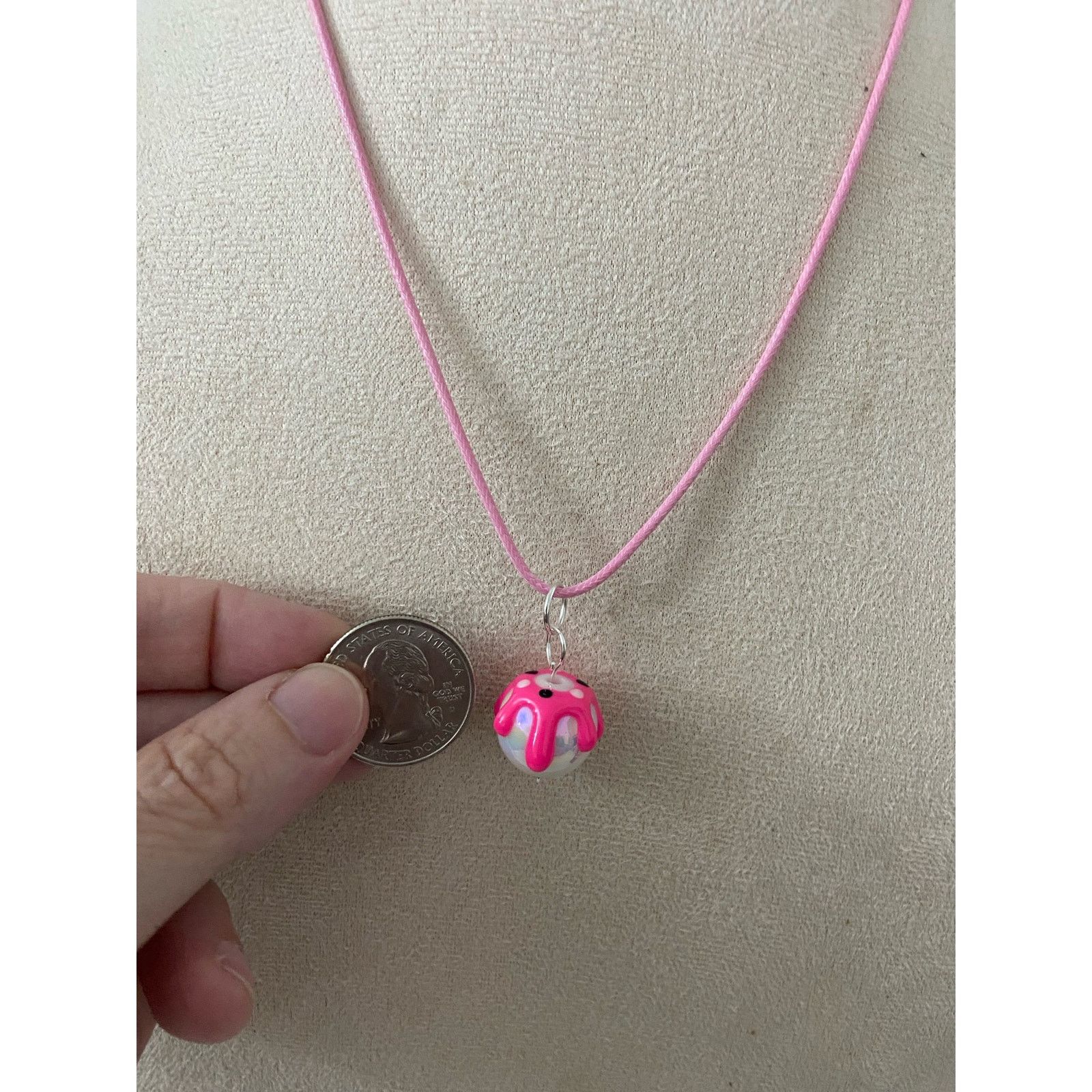Handmade ice cream scoop pendant necklace Size ONE SIZE - 2 Thumbnail