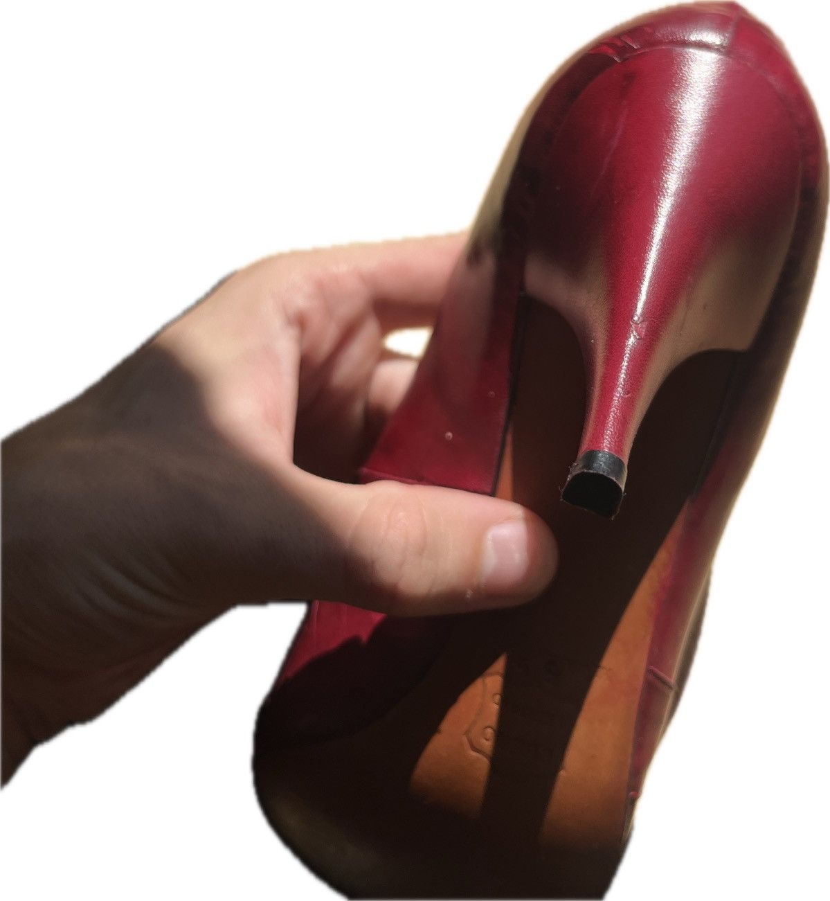 Dior Vintage red leather Dior heels Size US 5.5 / IT 35.5 - 18 Thumbnail
