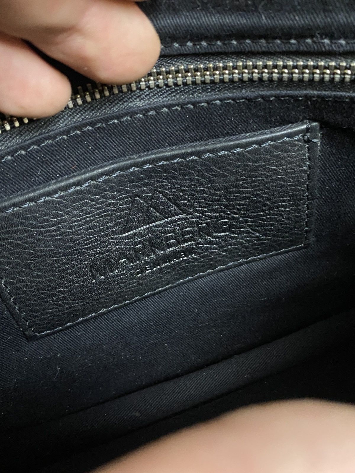 Japanese Brand Markberg Denmark Black Leather Crossbody Bag Silver Buckle Size ONE SIZE - 4 Thumbnail