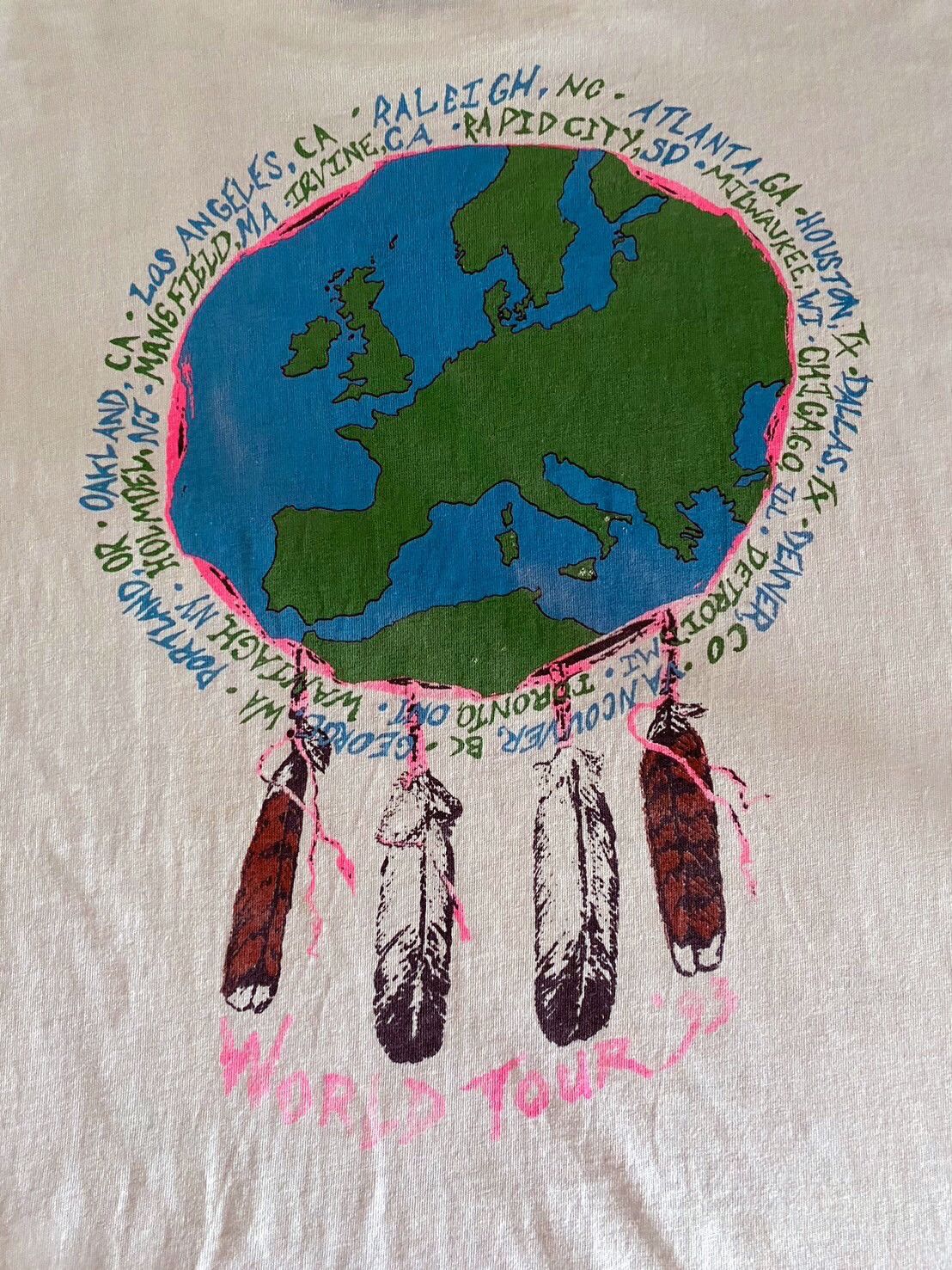 Band Tees × Brockum × Vintage 🎸 Vintage90s Neil Young World Tour’93 Size US XL / EU 56 / 4 - 4 Thumbnail