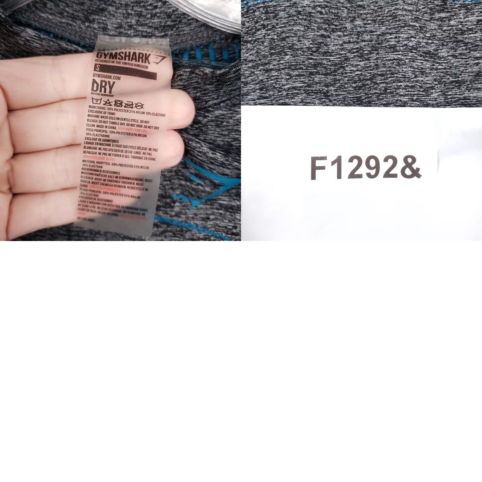 Gymshark Gymshark Adapt Fleck Seamless Long Sleeve Crop Top Womens S Gray Athletic Shirt Cropped Sports Gym & Training Womens Size S / US 4 / IT 40 - 8 Thumbnail