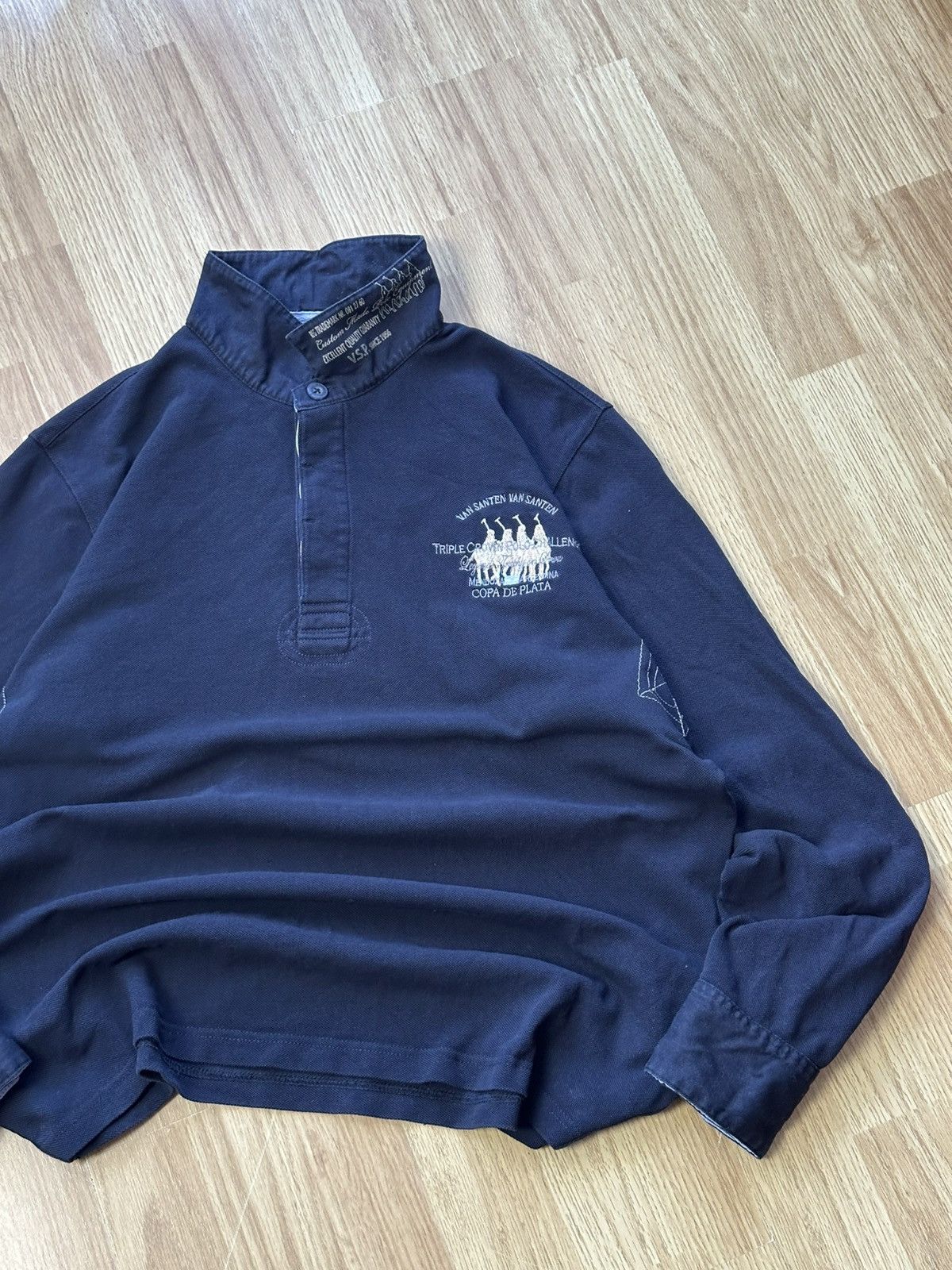 Polo Ralph Lauren 🔥 Vintage Chief Keef Ralph Lauren Polo Rugby Shirt Y2K Club Size US M / EU 48-50 / 2 - 2 Thumbnail