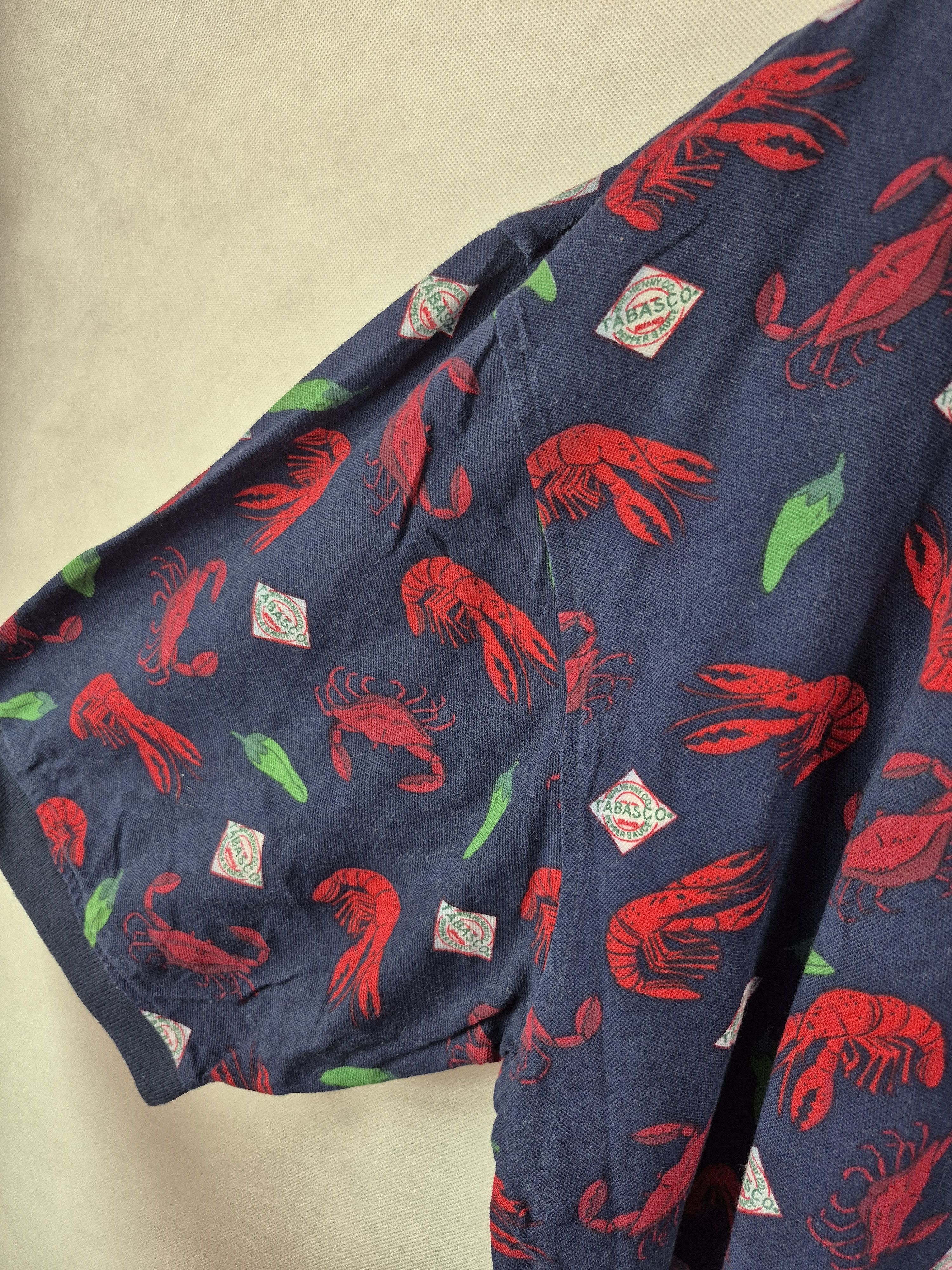 Tabasco 🔥 Tabasco Fullprint Sea Creatures Motives Polo Tee Size US XL / EU 56 / 4 - 3 Thumbnail