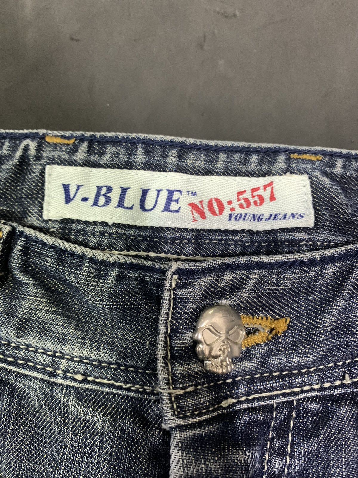 V-Blue Japanesebrand Denim skull lgb ifsixwasnine
