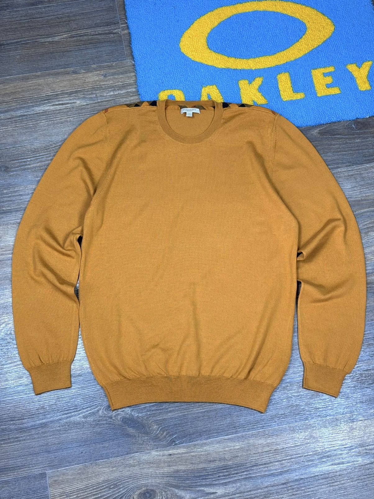 Burberry Burberry Brit Wool Checked Crew Neck Knitted Sweater Size US XXL / EU 58 / 5 - 2 Thumbnail