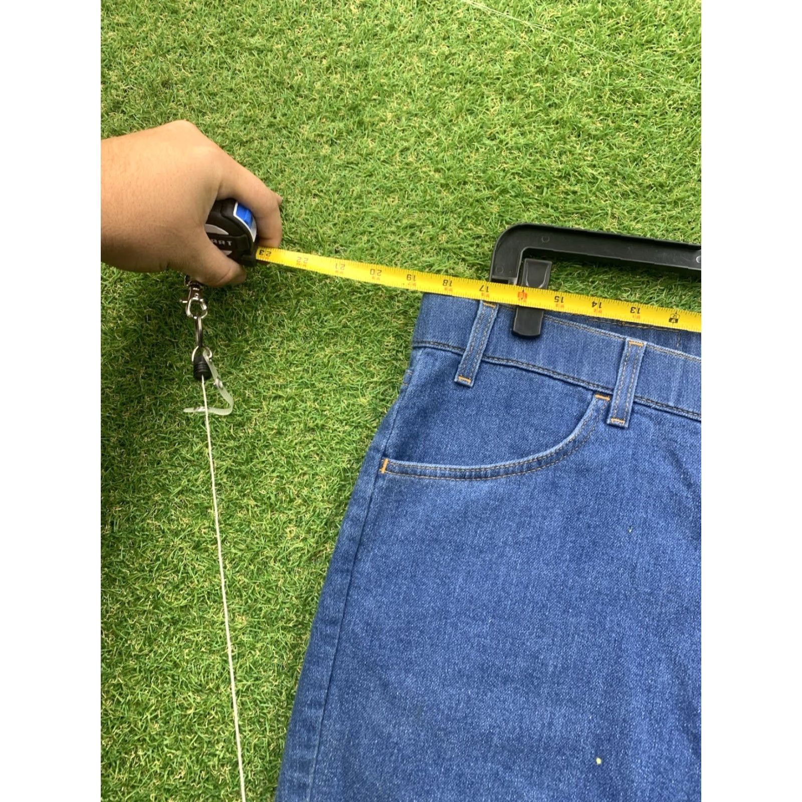 Levi's VINTAGE Levi's Jeans 40x30 Levi's 977 5-Pocket Denim Blue Regular Straight Mens 90s 977 Model Jeans Size US 40 / EU 56 - 4 Thumbnail