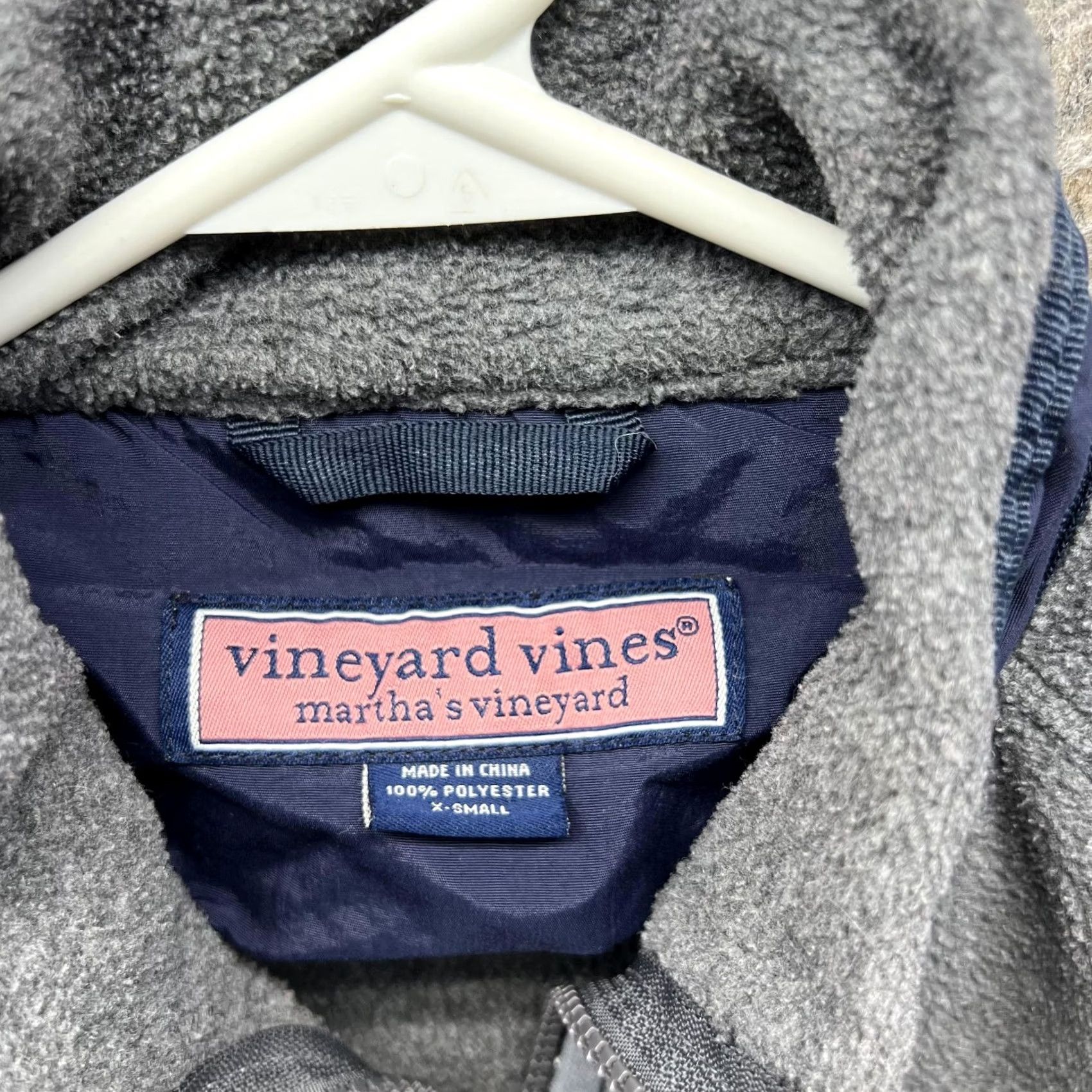 Vineyard Vines Vineyard Vines Jacket Women XS Gray Full Zip Fleece Sleeveless Casual Workwear Vintage? No Size XS / US 0-2 / IT 36-38 - 5 Thumbnail
