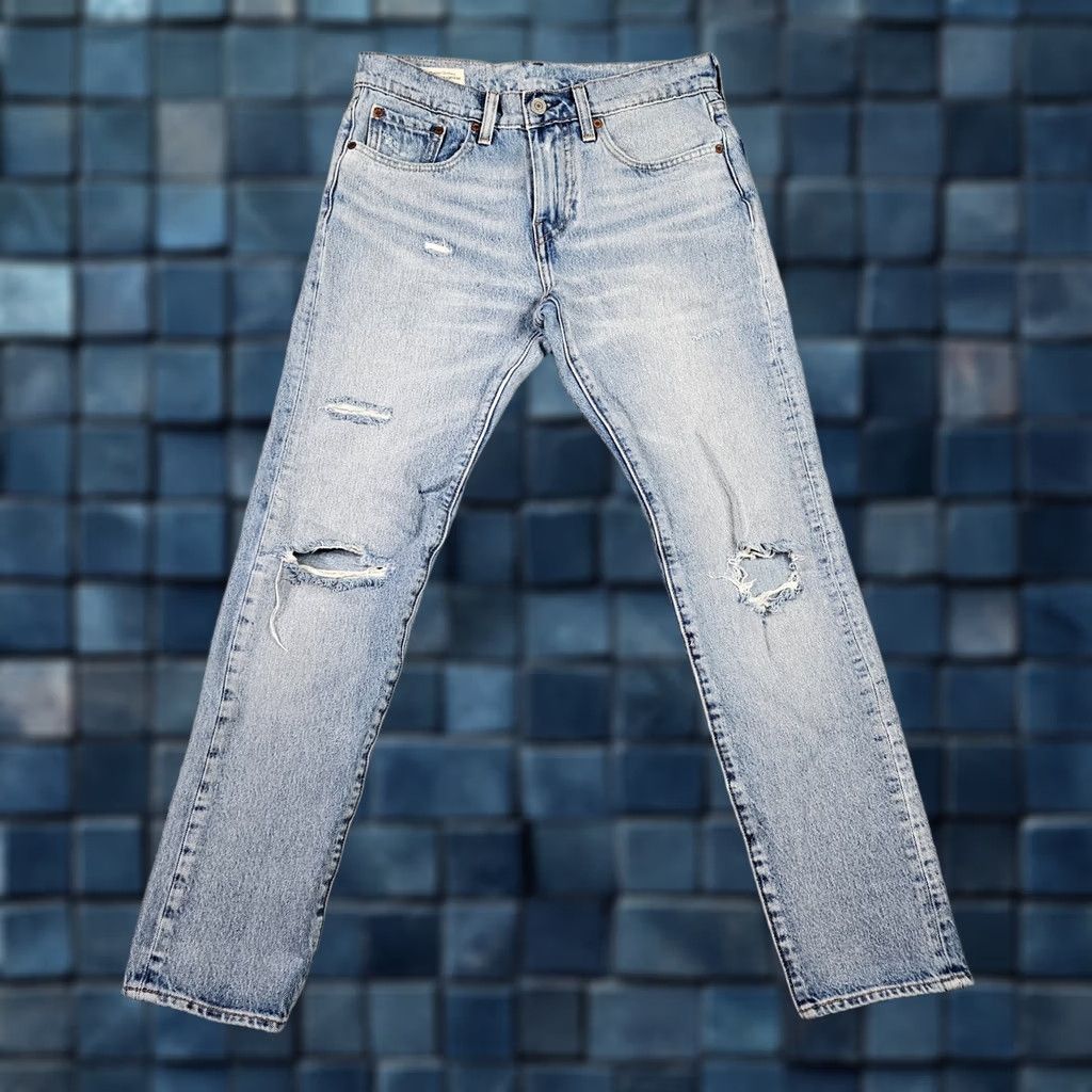 Levi's Levi’s HI-BALL Women’s Big E Casual Distressed Blue Jeans W28 Regular Fit Denim Cotton Blend Size 28W Blue Jeans Women Size 28" / US 6 / IT 42 - 1 Thumbnail