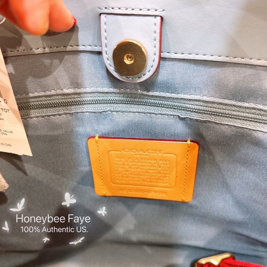 Coach Smith Tote Bag In Signature Denim CY698 Size ONE SIZE - 5 Thumbnail