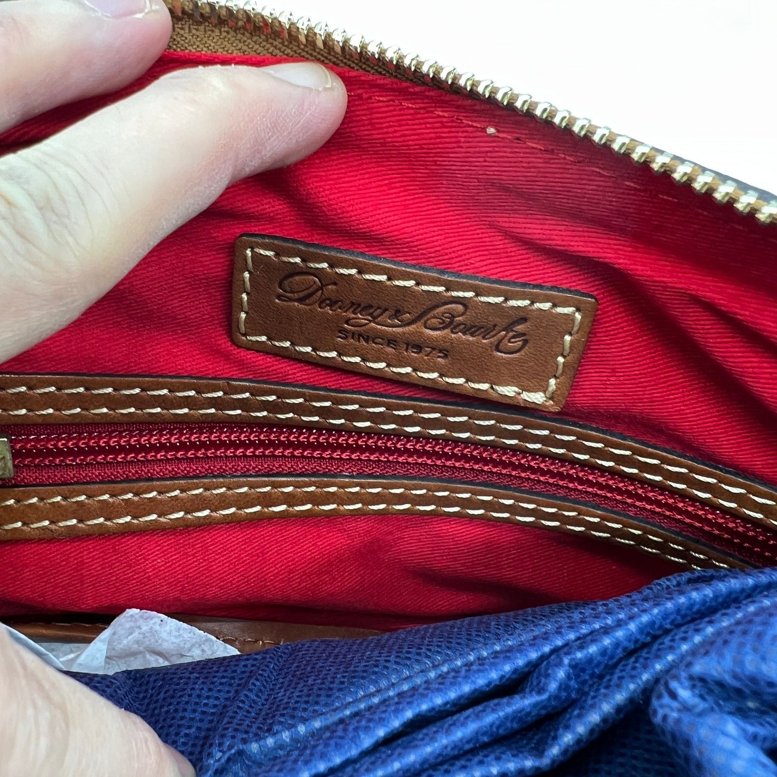 Dooney & Bourke Dooney & Bourke Pebble Leather Crossbody Purse Brown T'moro Size ONE SIZE - 9 Thumbnail
