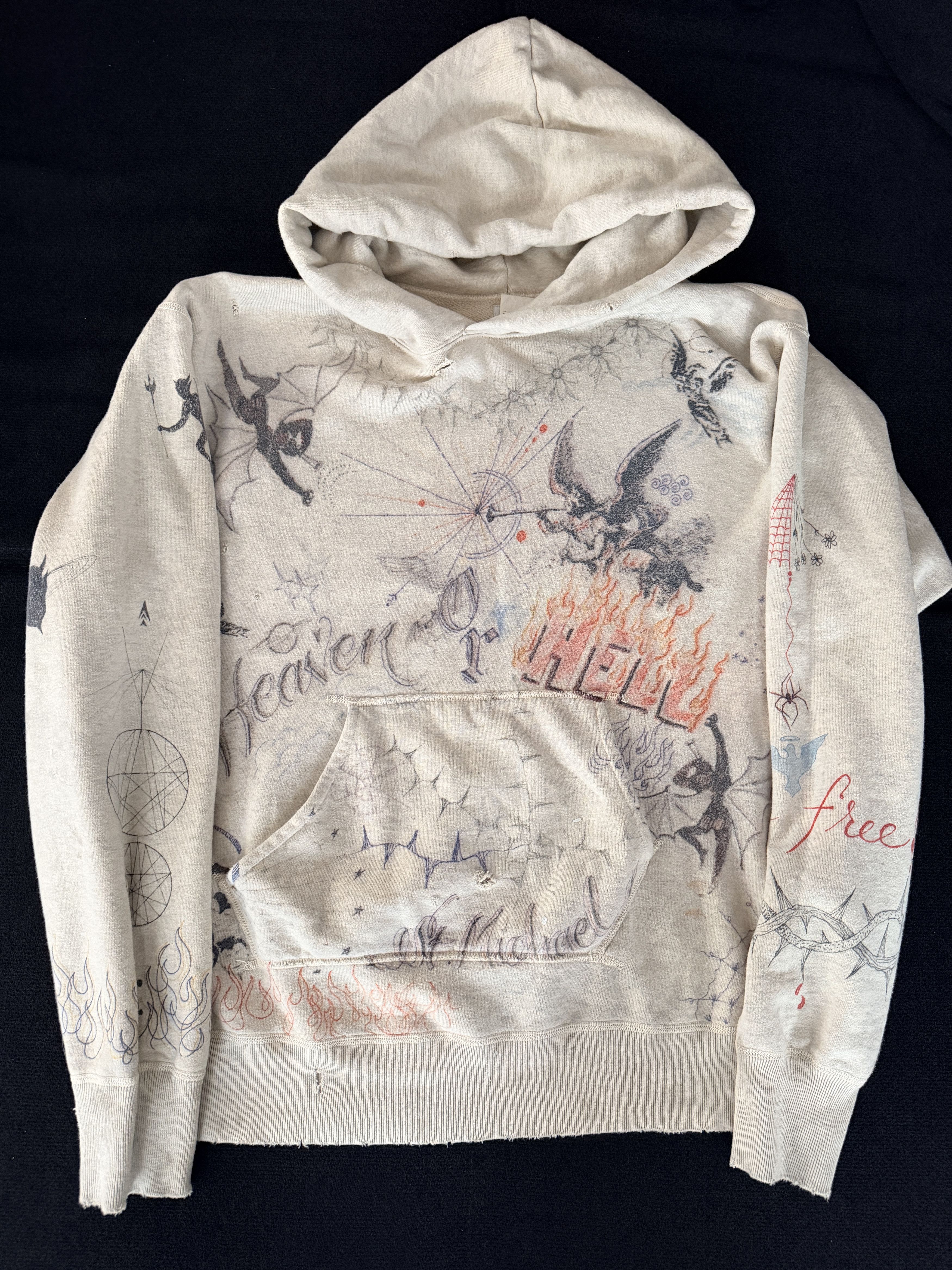 Saint Michael Dr Woo Heaven or Hell Hoodie | Grailed