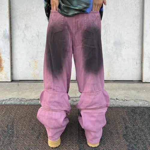VIBE Deep Dye Purple Straight Denim Jeans Size US 30 / EU 46 - 8 Thumbnail