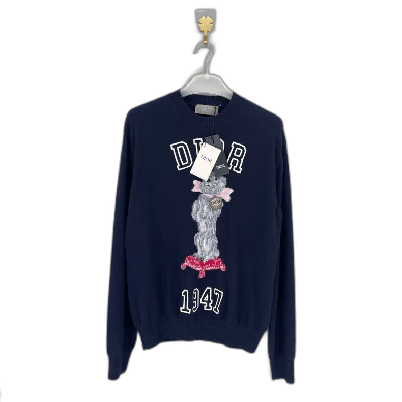 Dior Dior Long Sleeve Sweater with Animal Pattern-yf Size US L / EU 52-54 / 3 - 1 Thumbnail