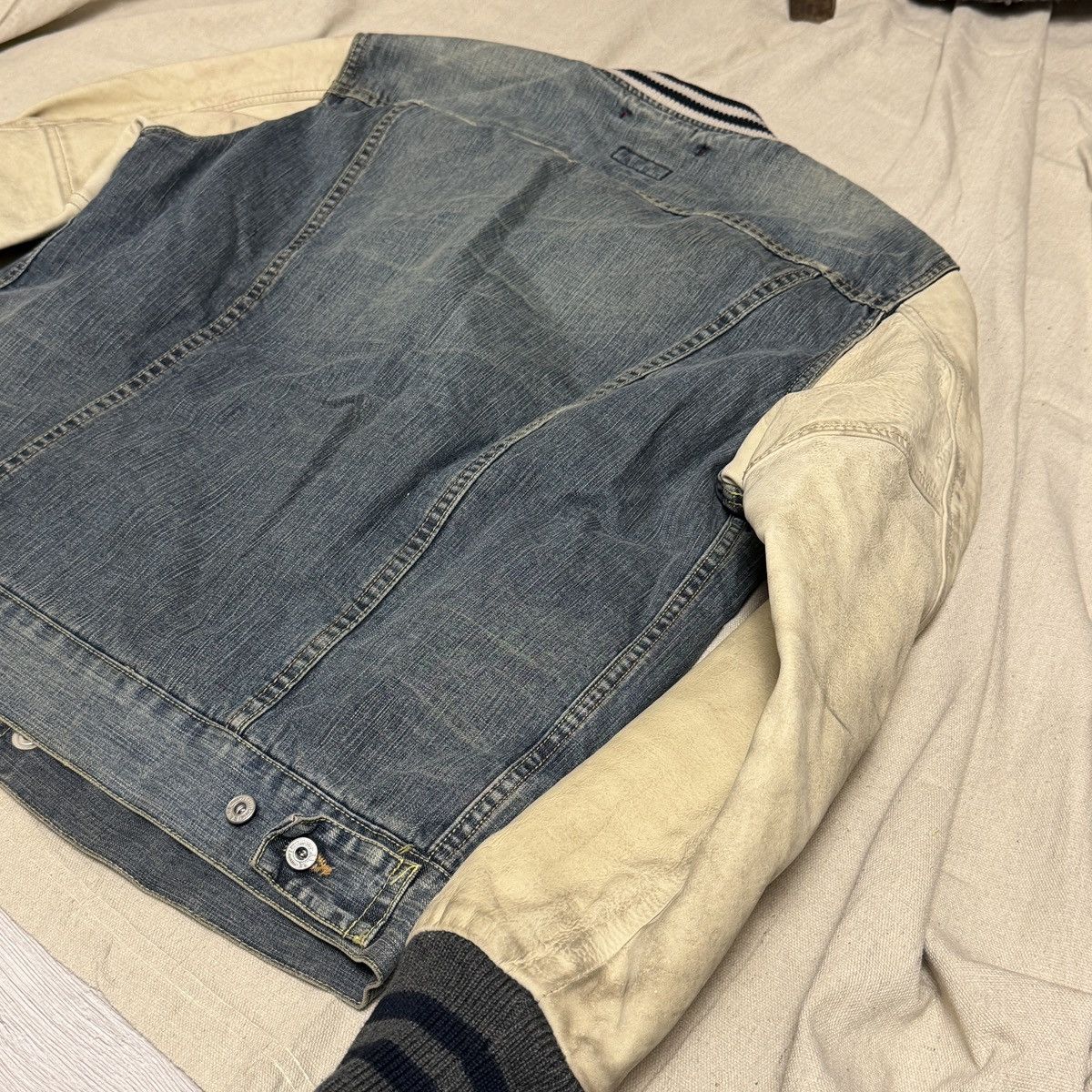 Other [RA-RE] 90’s Denim/Varsity Style Jacket Size US L / EU 52-54 / 3 - 6 Thumbnail