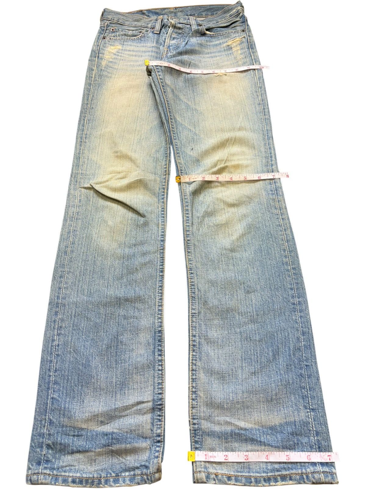 Levi's Vintage 90s Levis 501 Rusty Wash Distressed Jeans Size 27" / US 4 / IT 40 - 8 Thumbnail