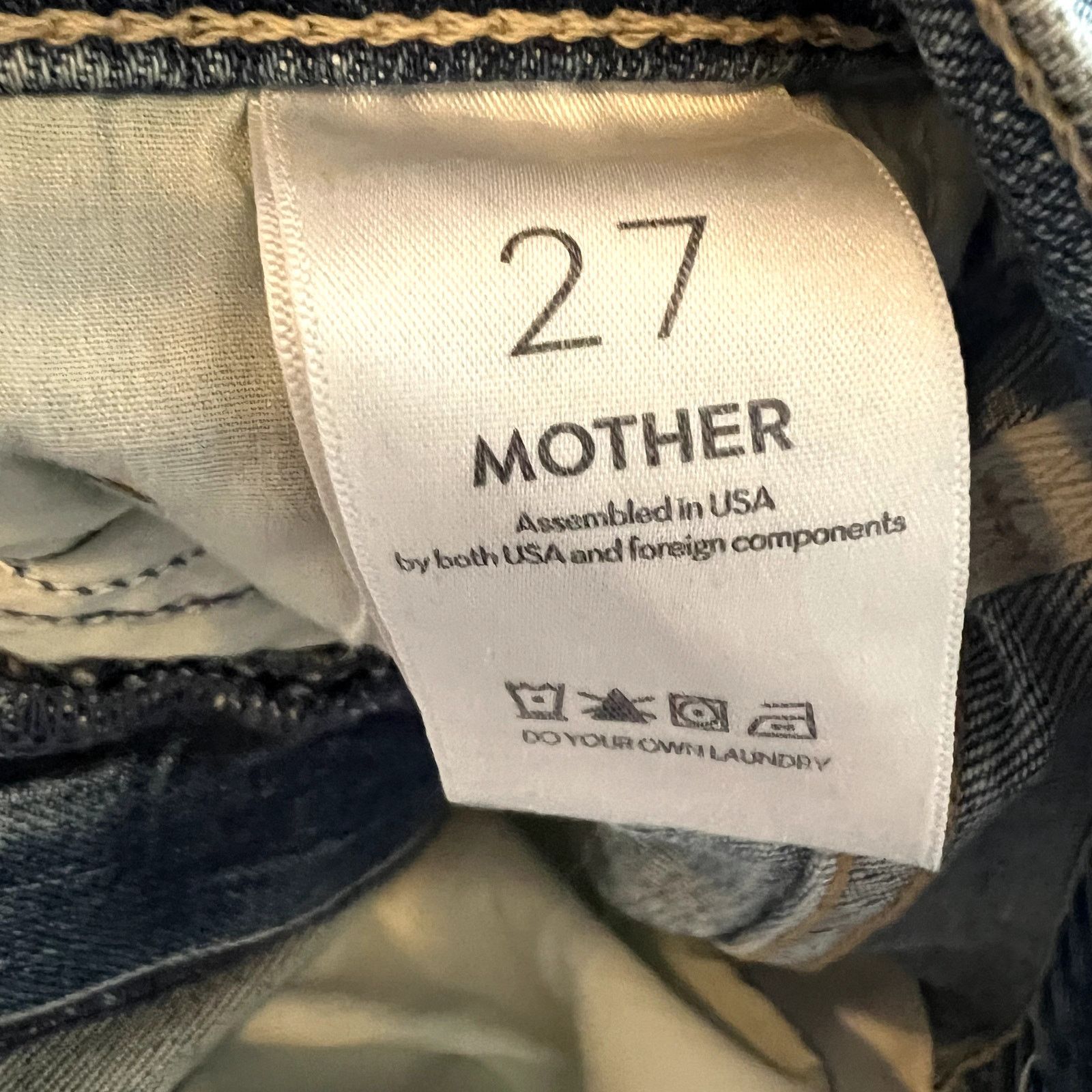 MOTHER Mother The Lasso Sneak Chew Jeans 27 Size 27" / US 4 / IT 40 - 8 Thumbnail